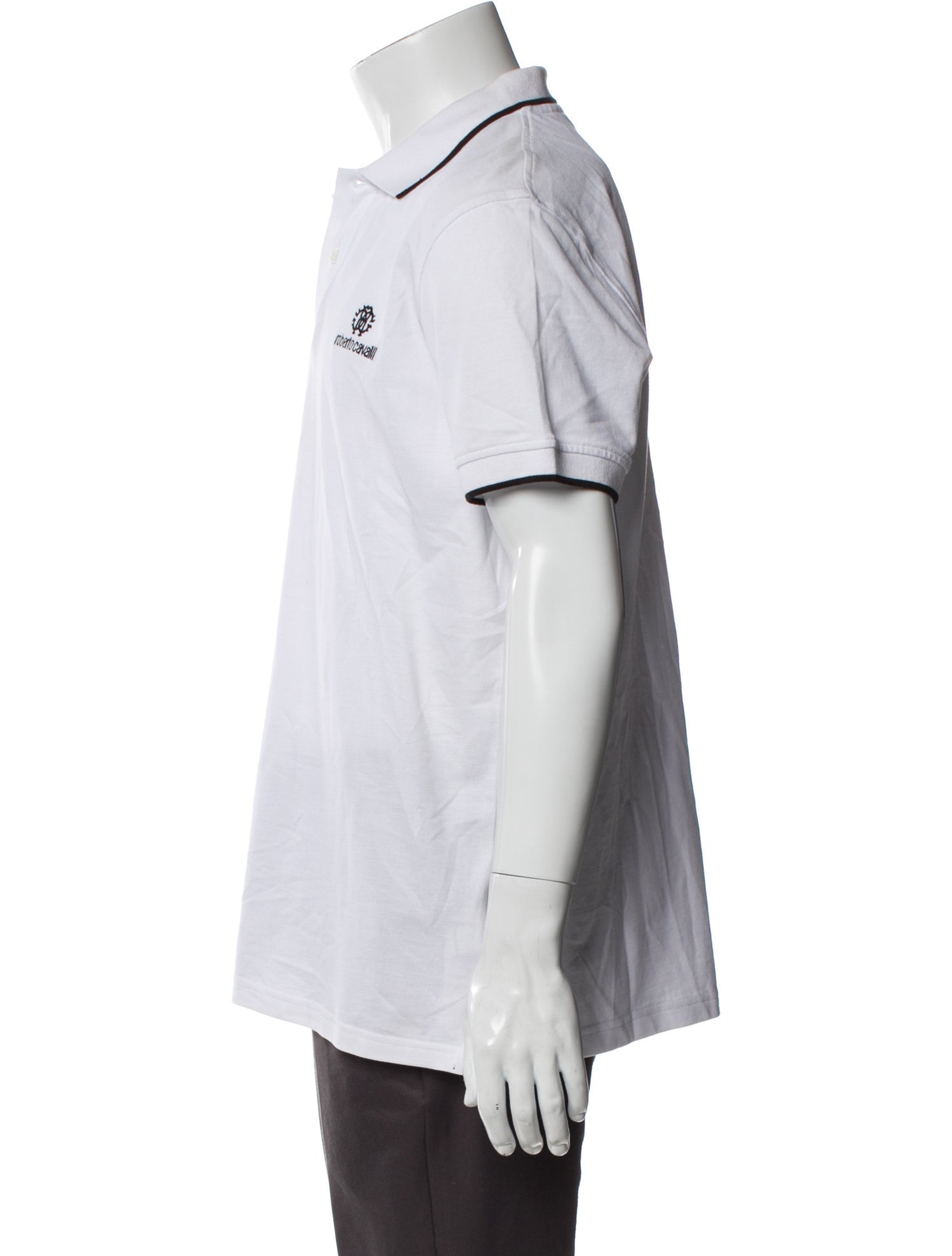 Roberto Cavalli V-Neck Short Sleeve Polo Shirt