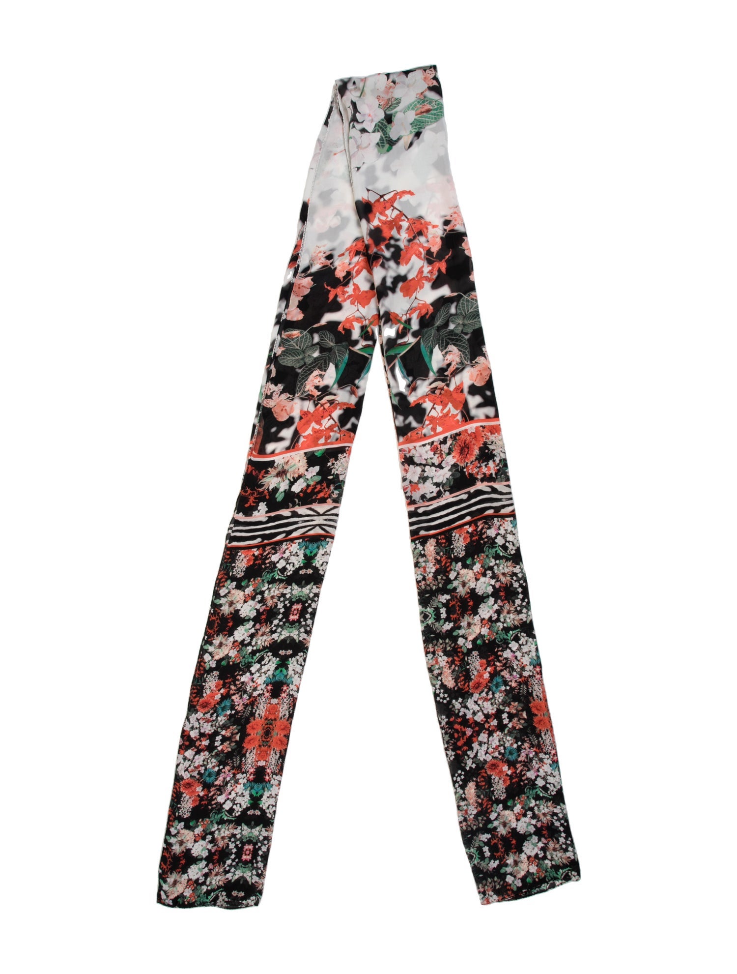 Roberto Cavalli Silk Floral Print Scarf