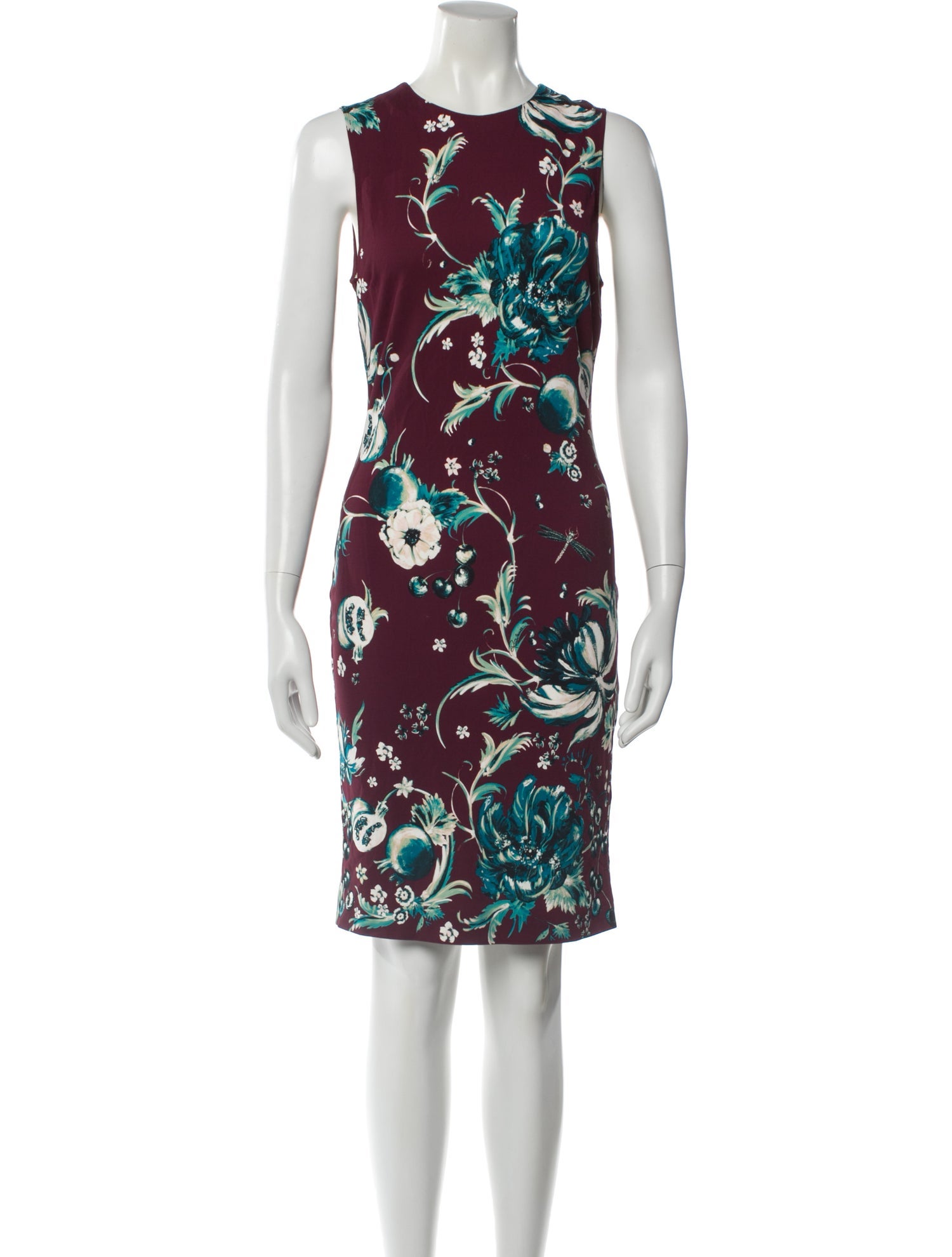 Roberto Cavalli Floral Print Knee-Length Dress