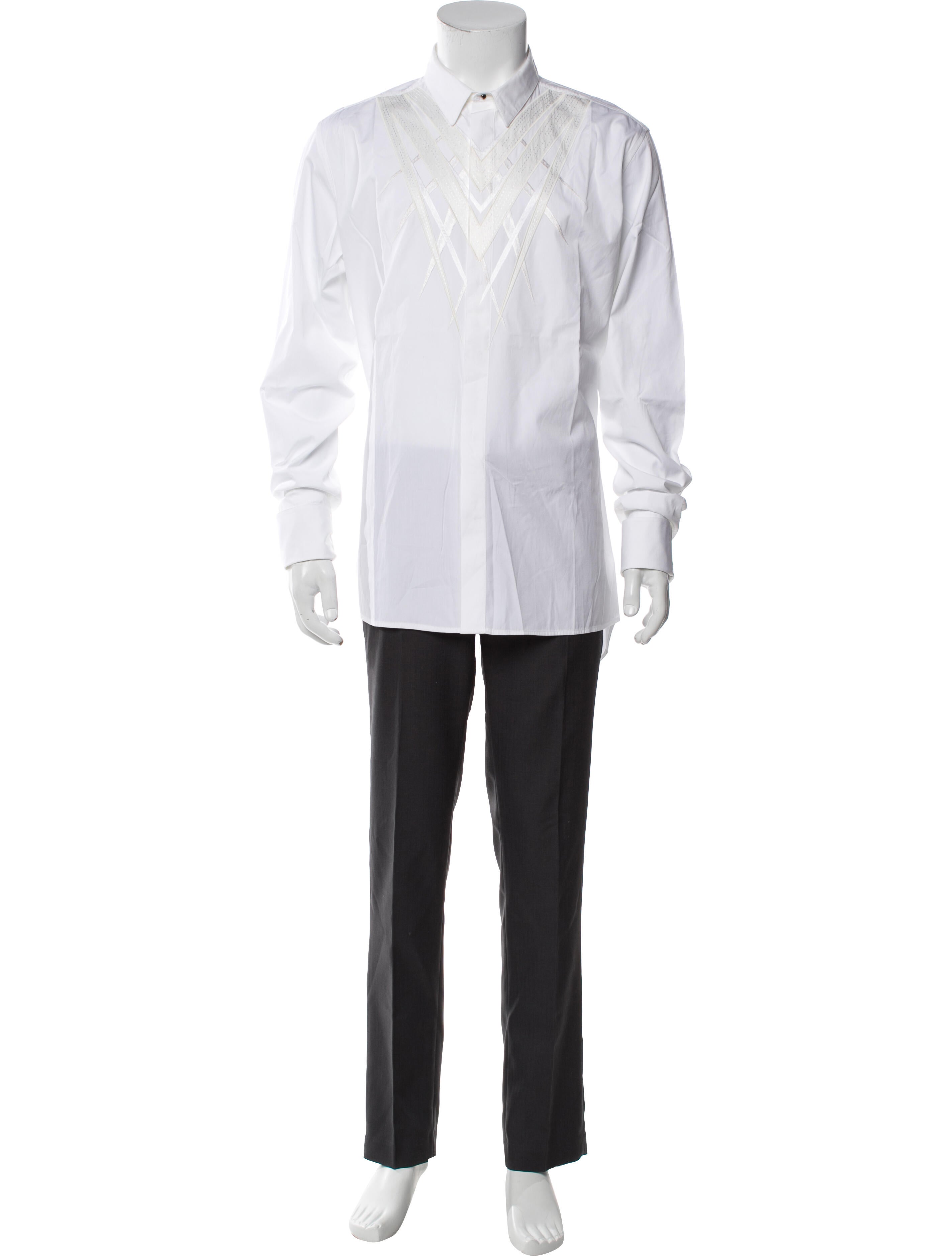 Roberto Cavalli Long Sleeve Tuxedo Shirt