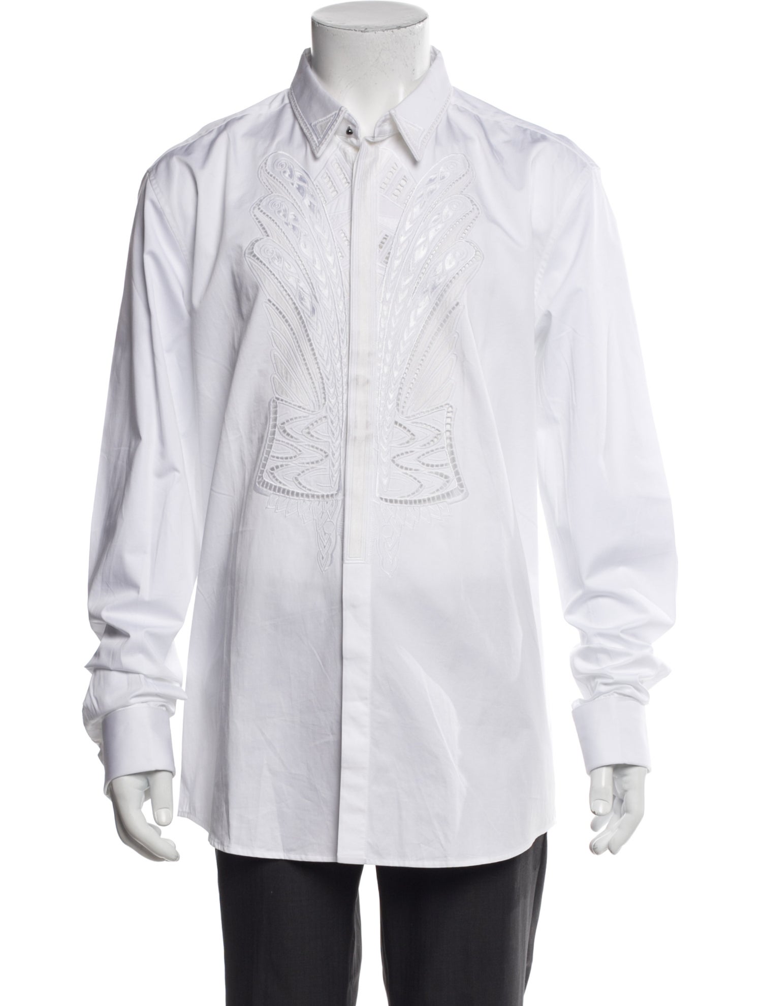 Roberto Cavalli Long Sleeve Tuxedo Shirt