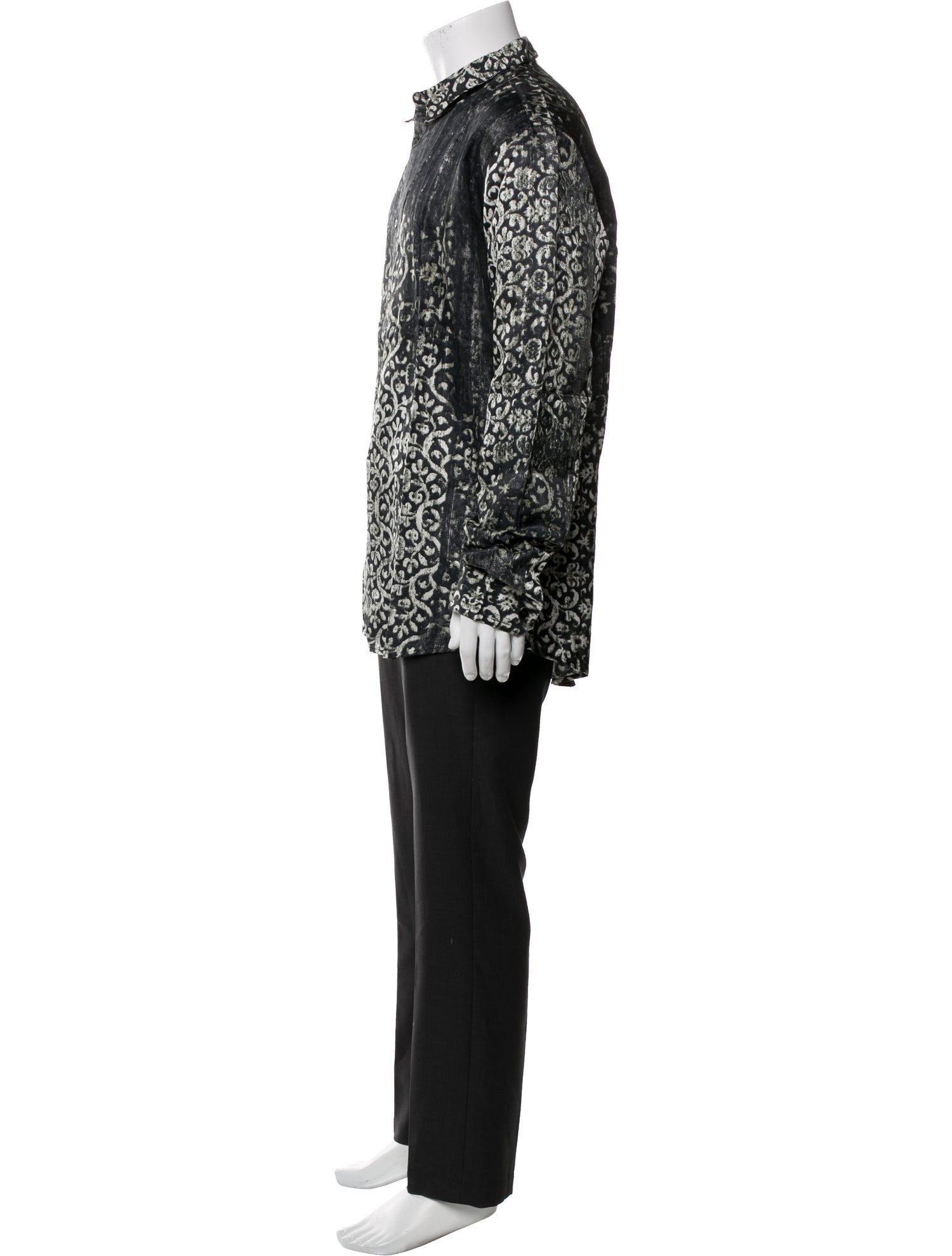 Roberto Cavalli Printed Long Sleeve Shirt