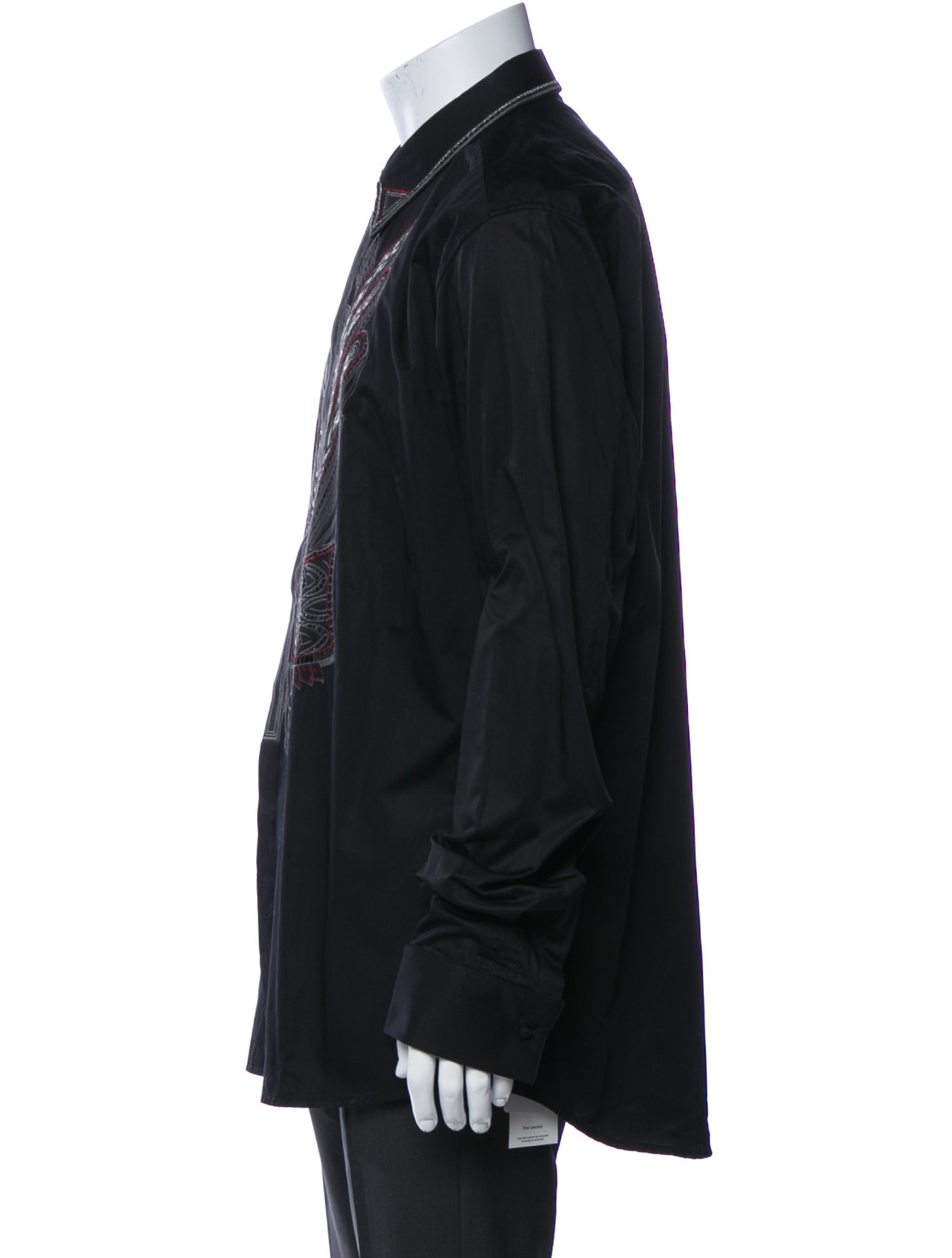 Roberto Cavalli Long Sleeve Tuxedo Shirt