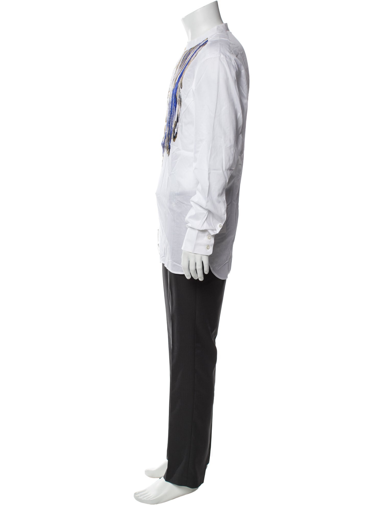 Roberto Cavalli Striped Long Sleeve Dress Shirt