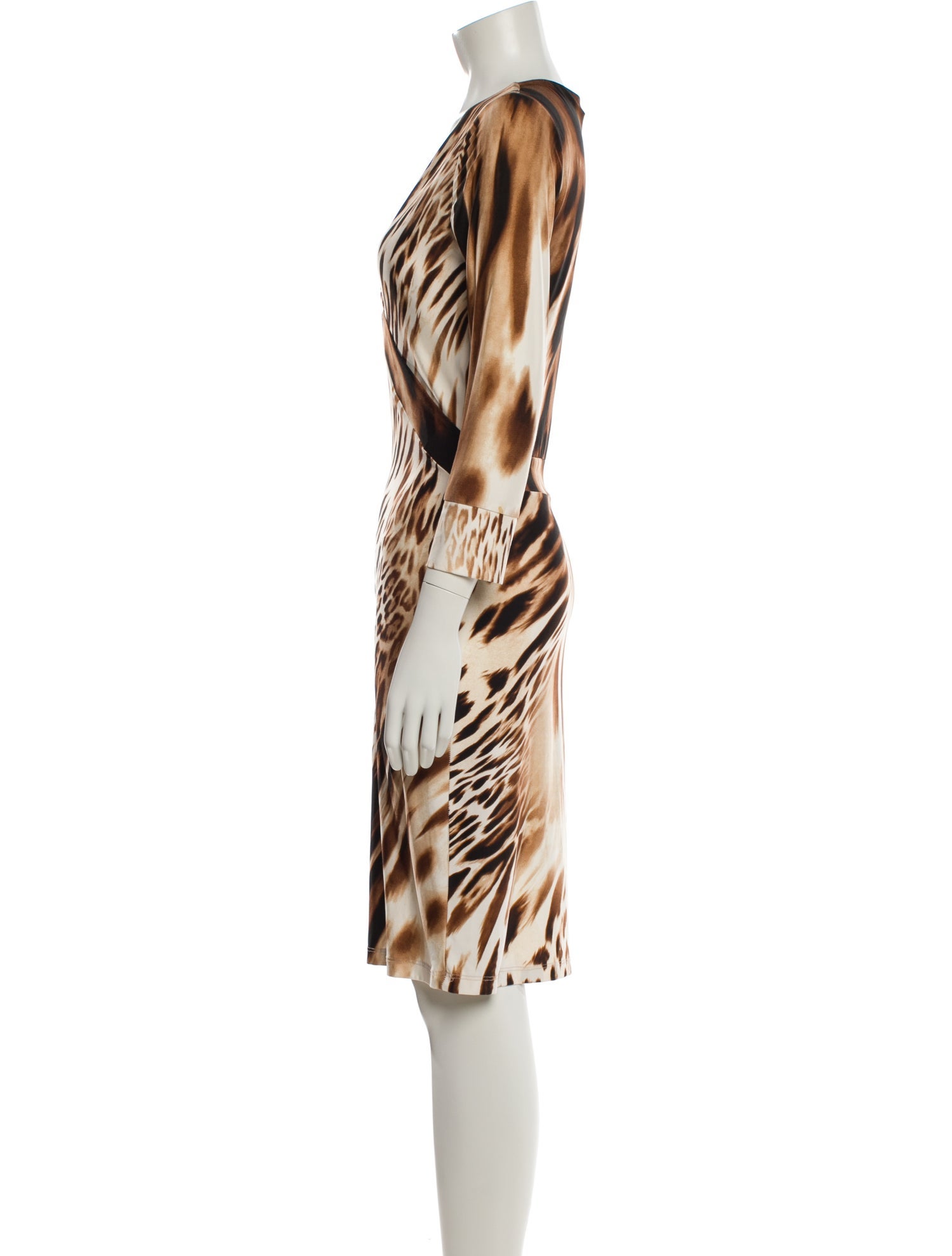 Roberto Cavalli Animal Print Knee-Length Dress