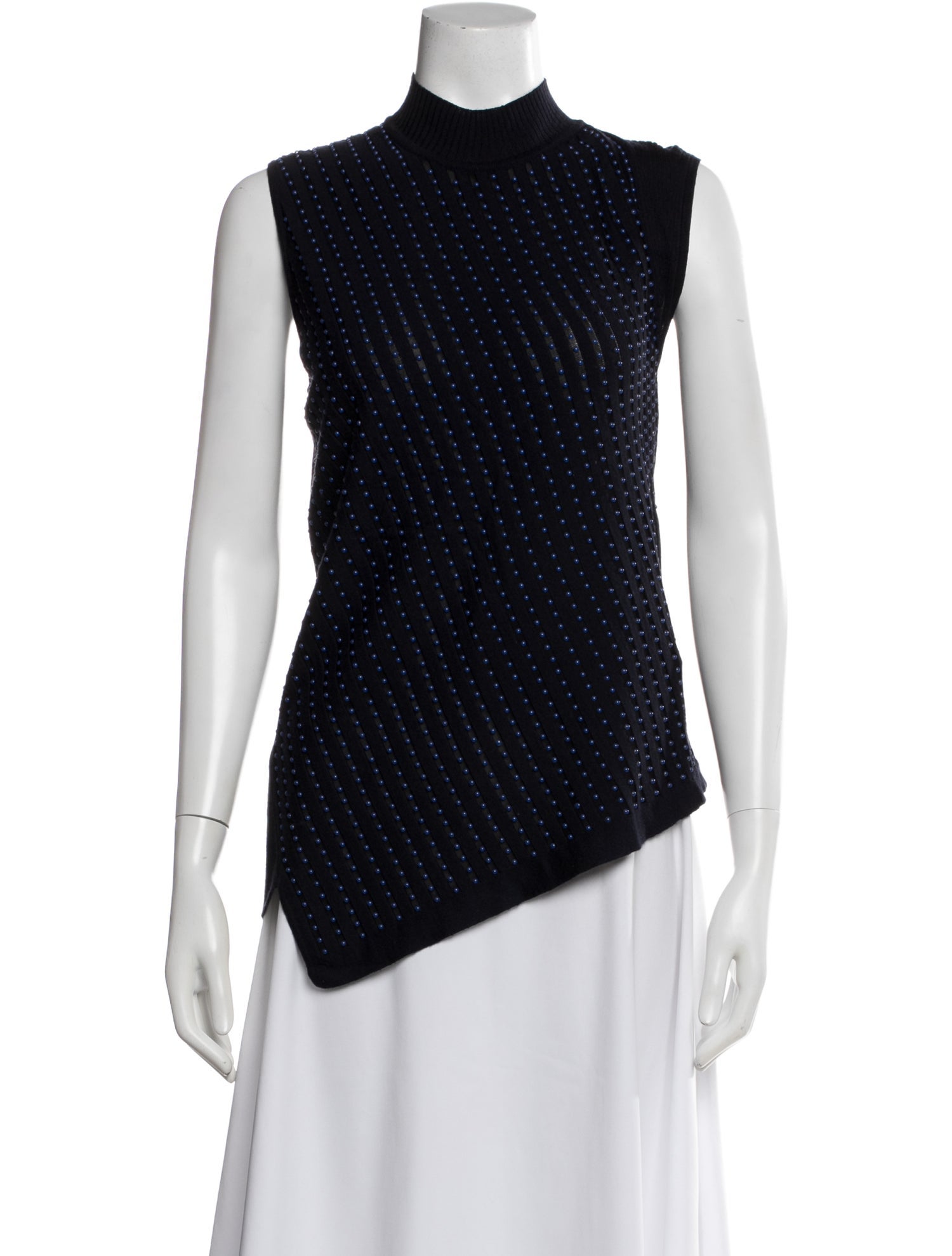 Roberto Cavalli Wool Polka Dot Print Top