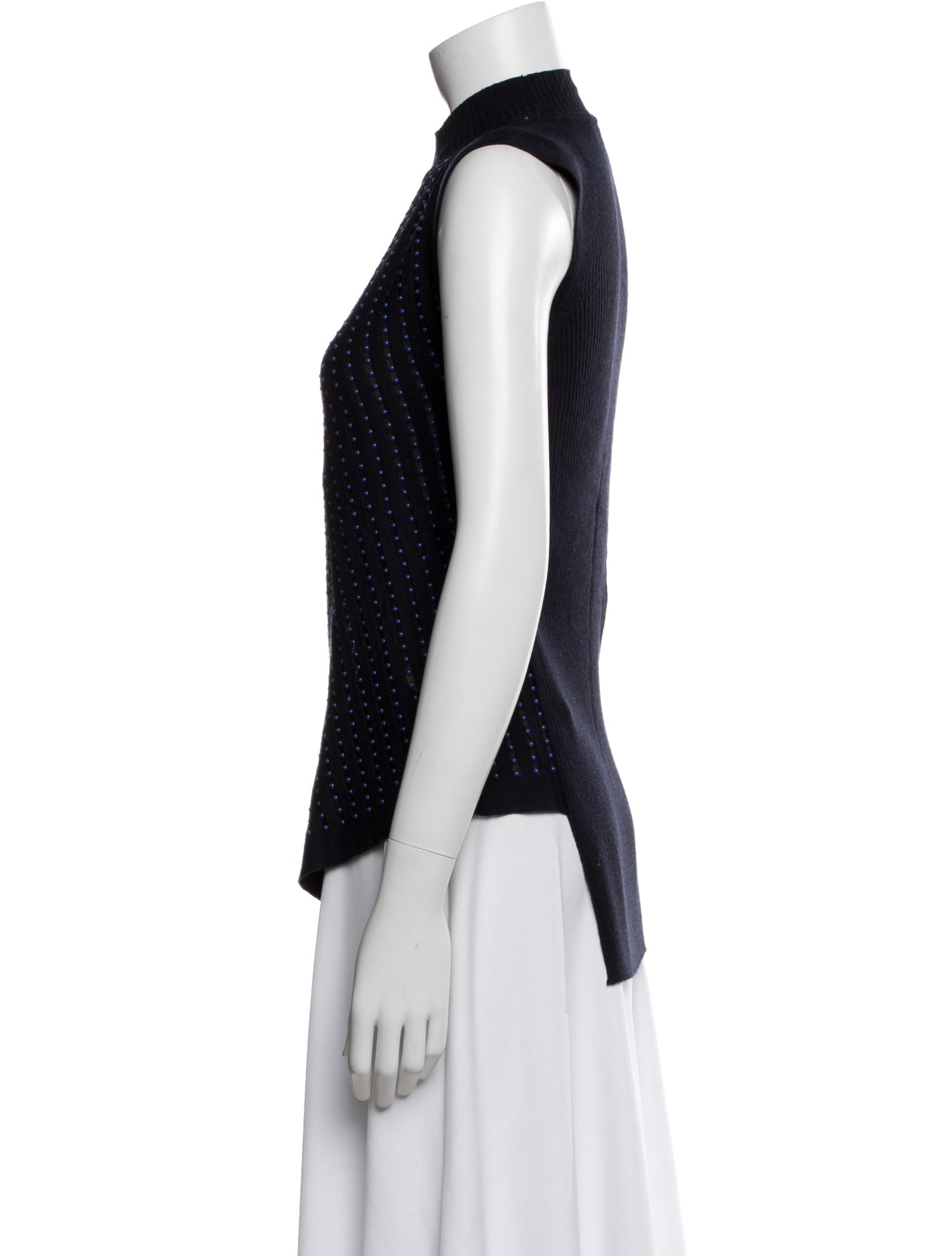 Roberto Cavalli Wool Polka Dot Print Top