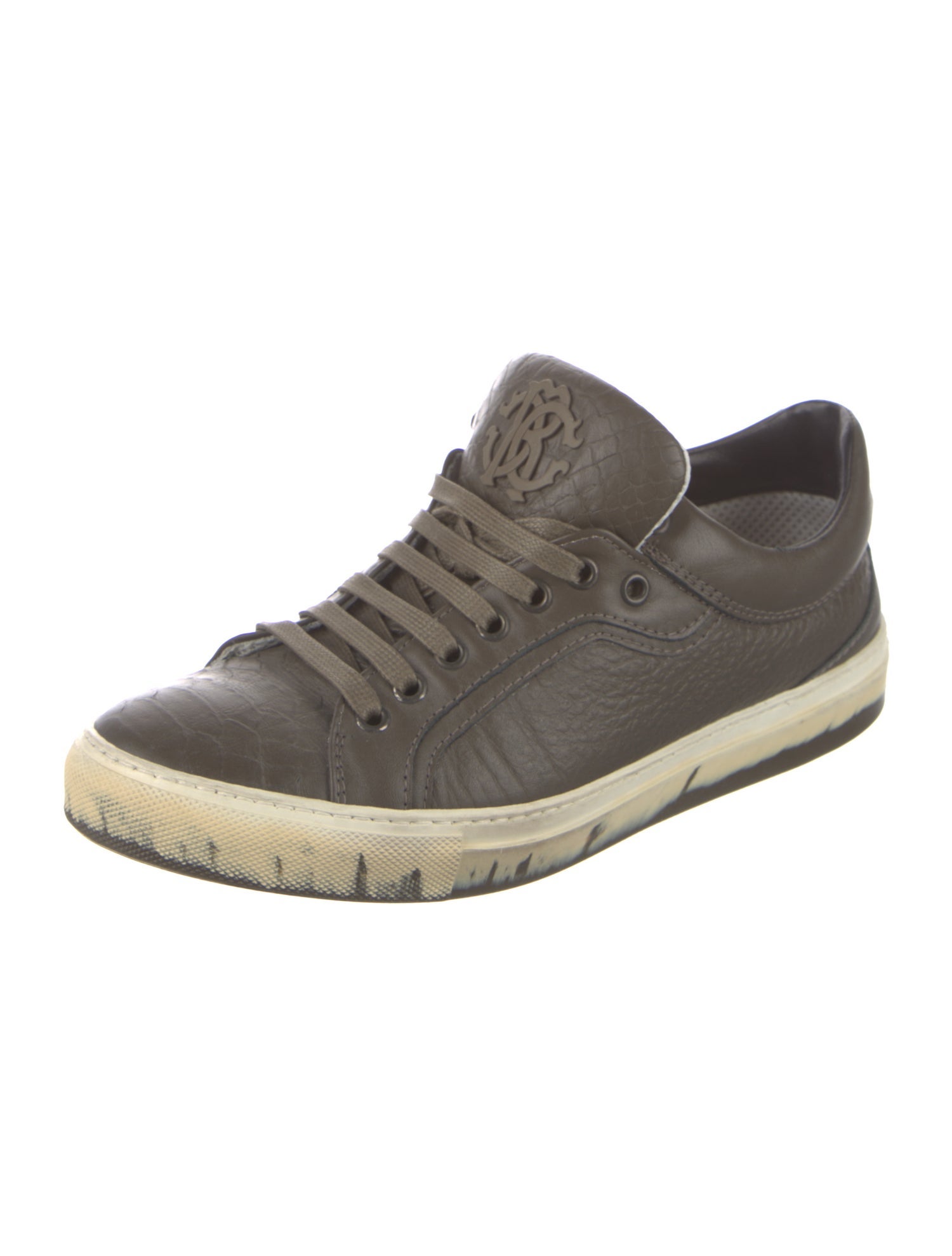 Roberto Cavalli Leather Sneakers
