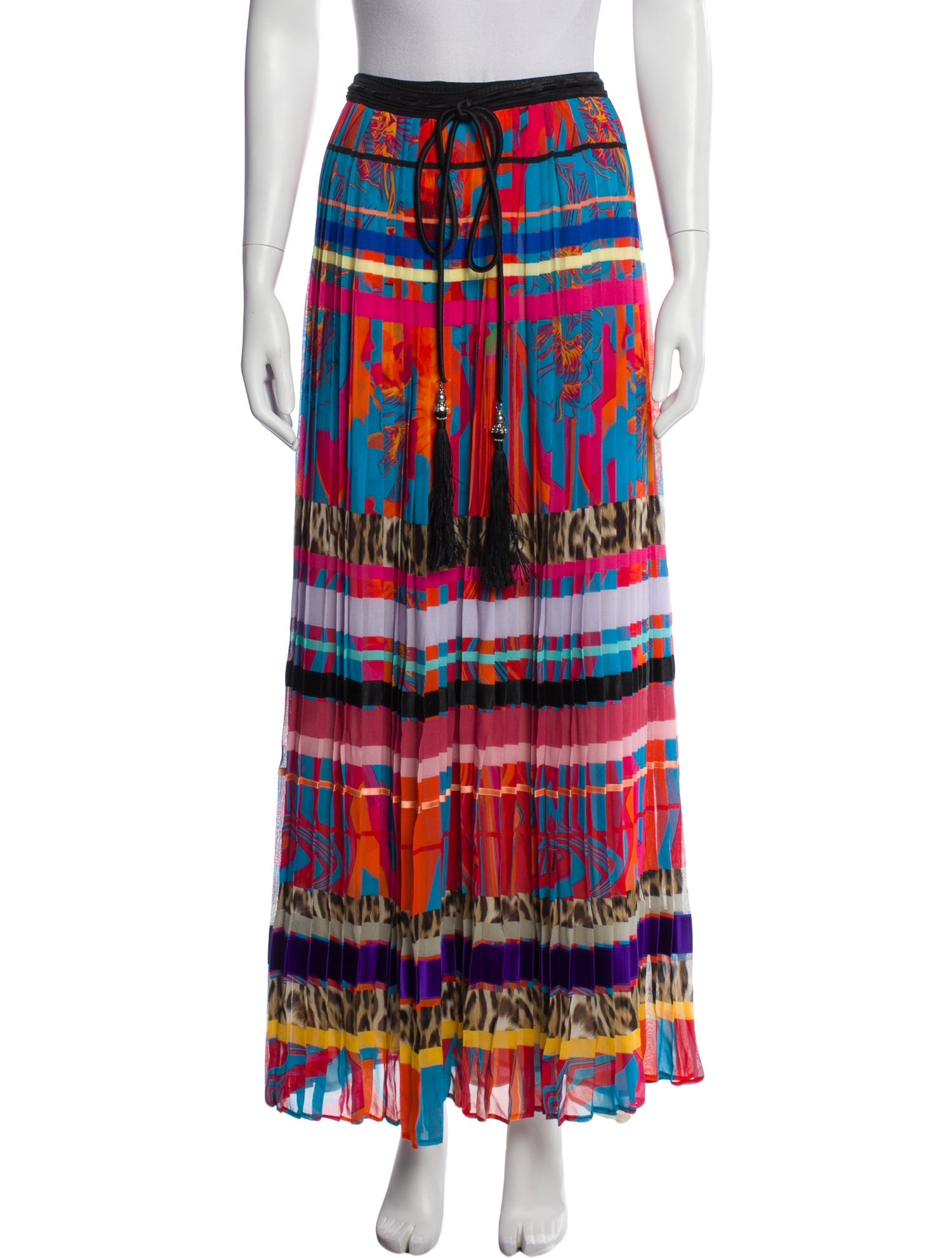 Roberto Cavalli Printed Long Skirt