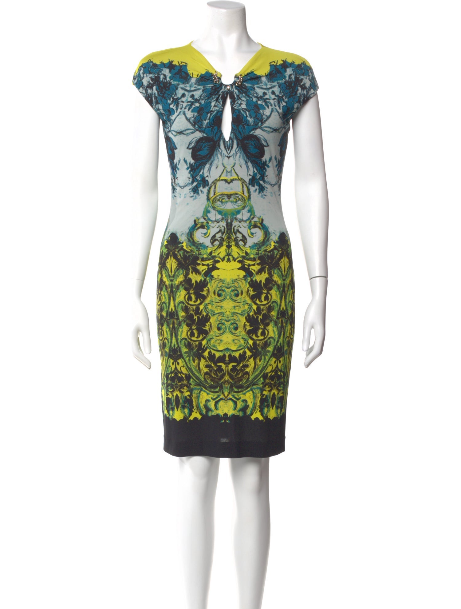 Roberto Cavalli Printed Knee-Length Dress