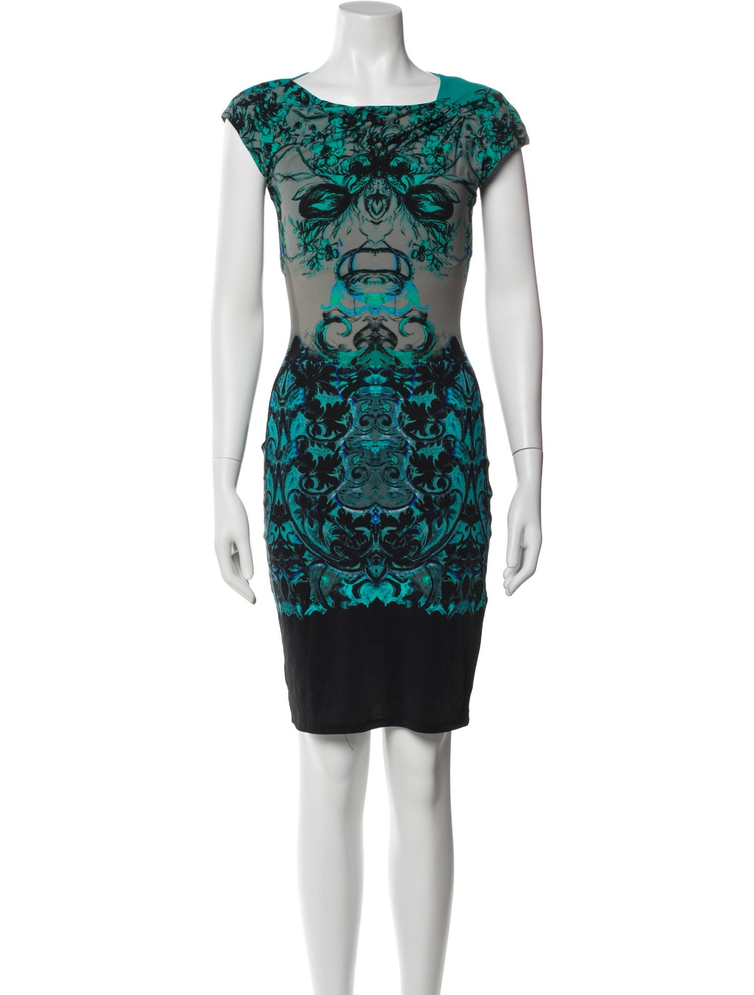 Roberto Cavalli Printed Knee-Length Dress