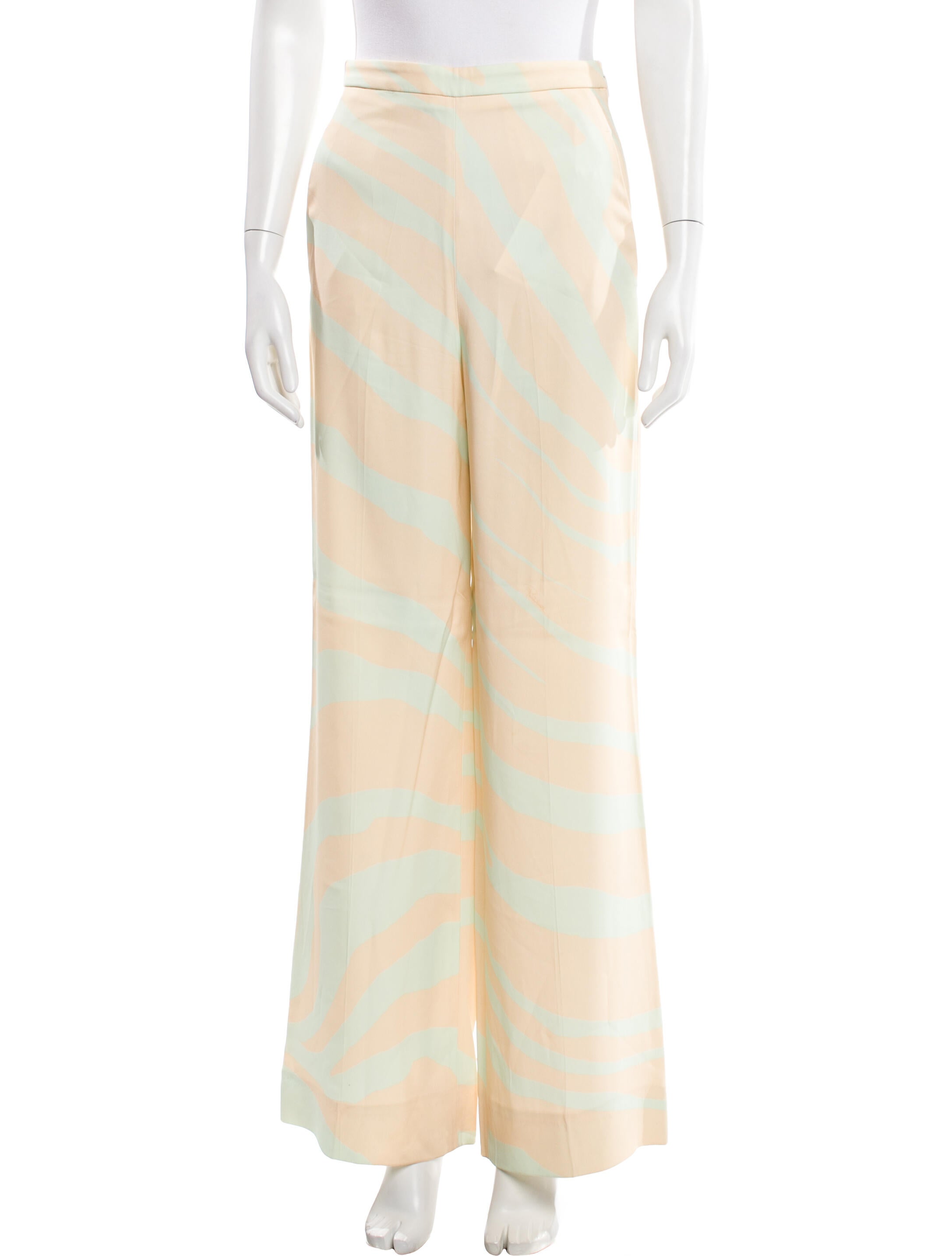 Roberto Cavalli Striped Wide Leg Pants