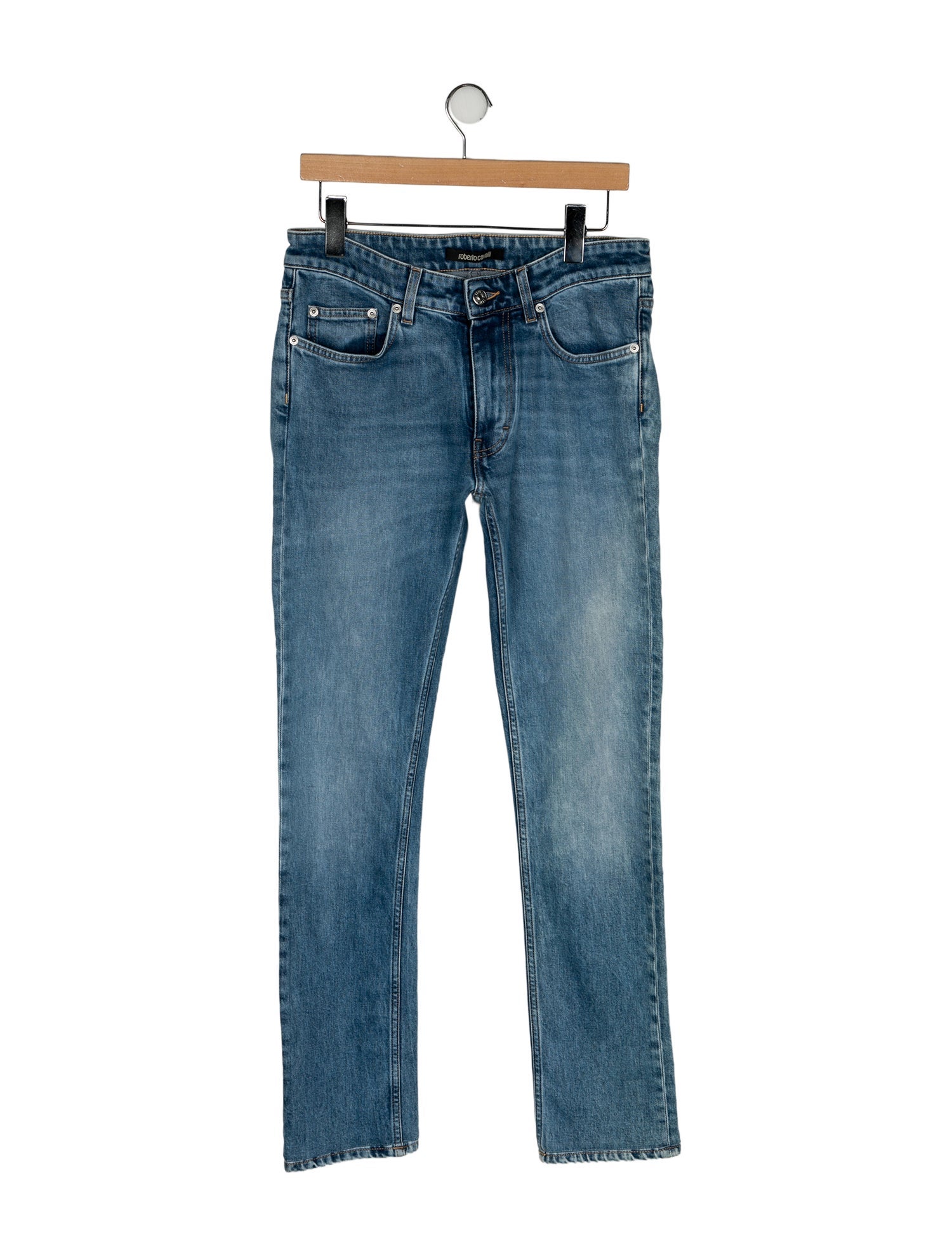 Roberto Cavalli Mid-Rise Straight Leg Jeans