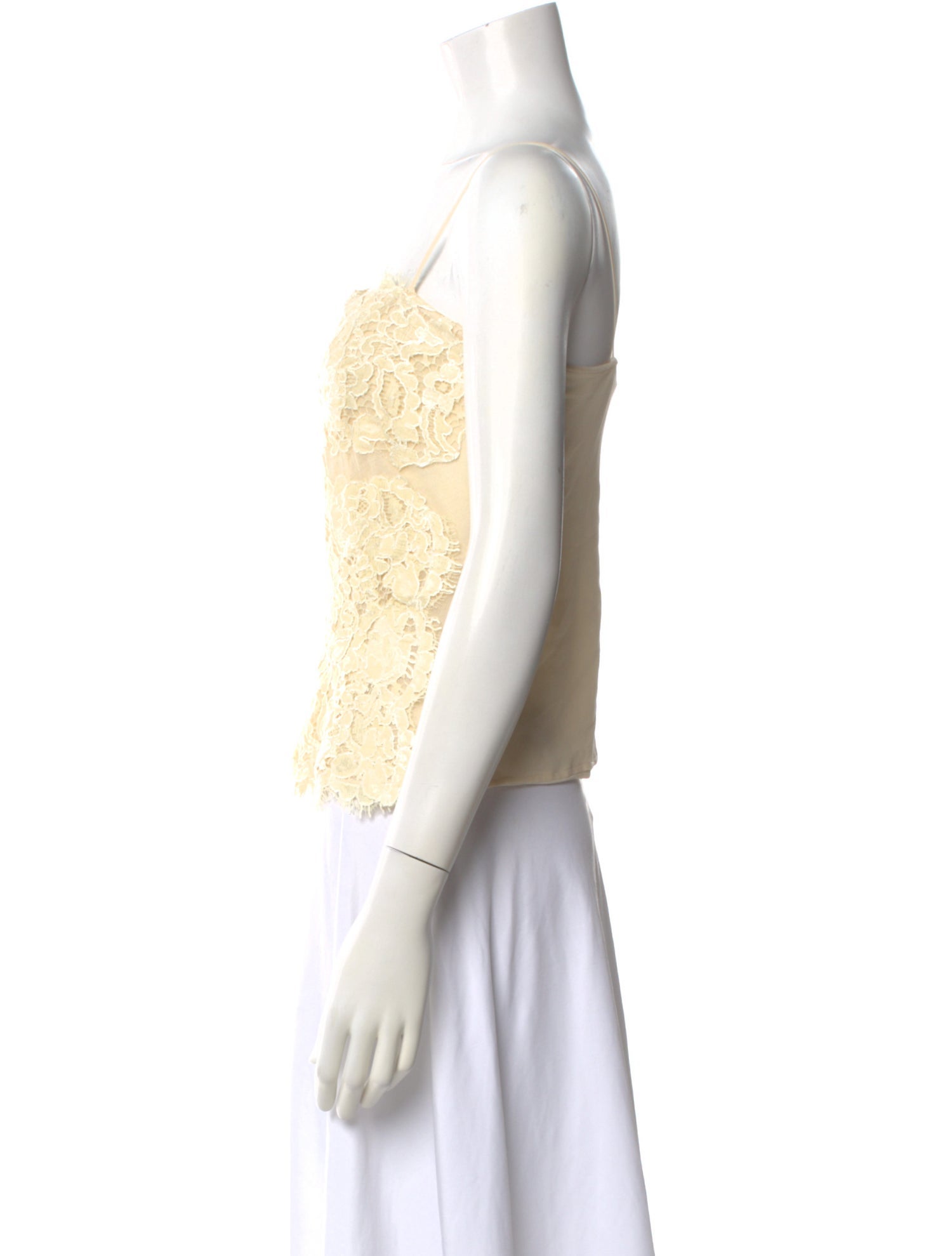 Roberto Cavalli Lace Pattern Strapless Top