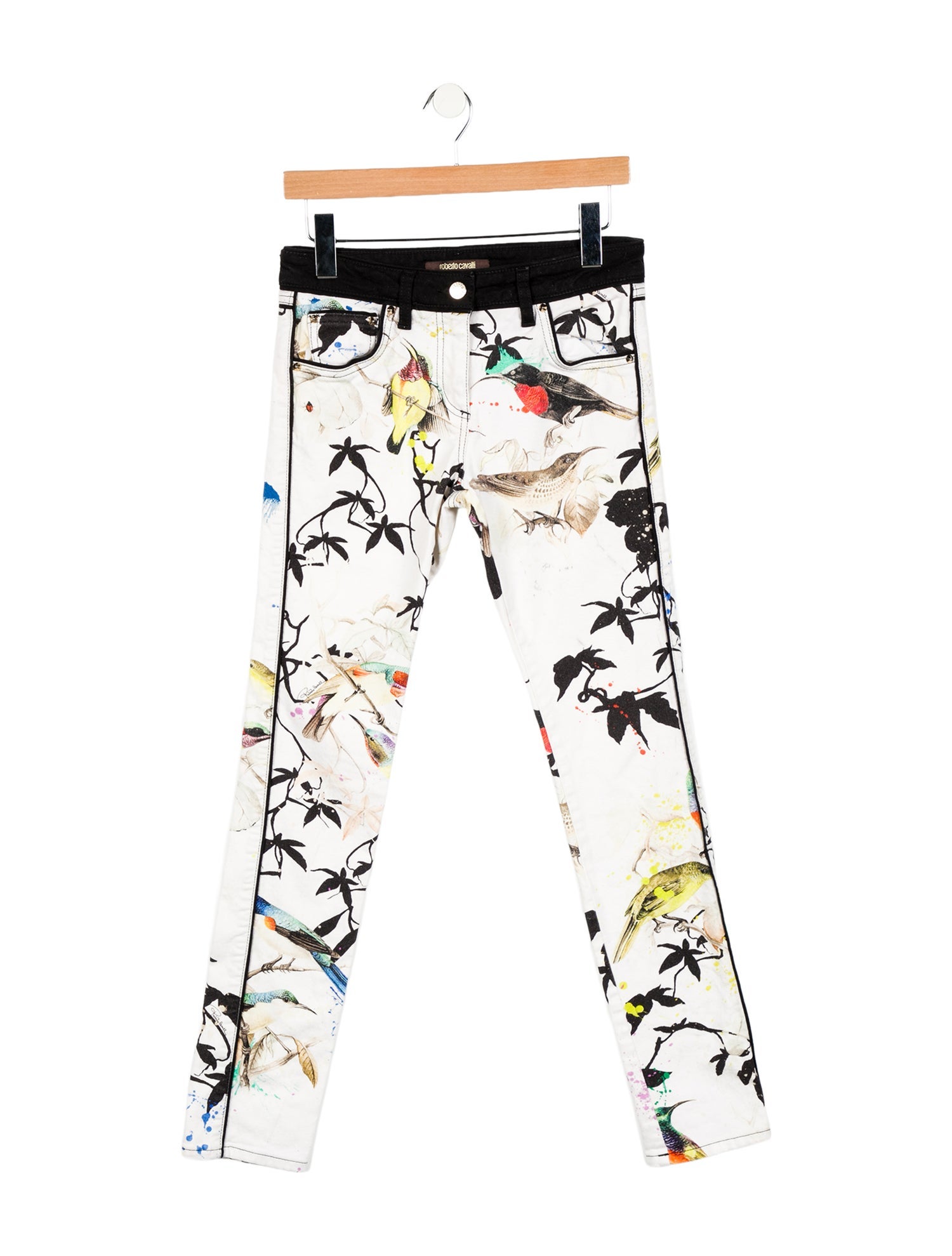 Roberto Cavalli Mid-Rise Straight Leg Jeans