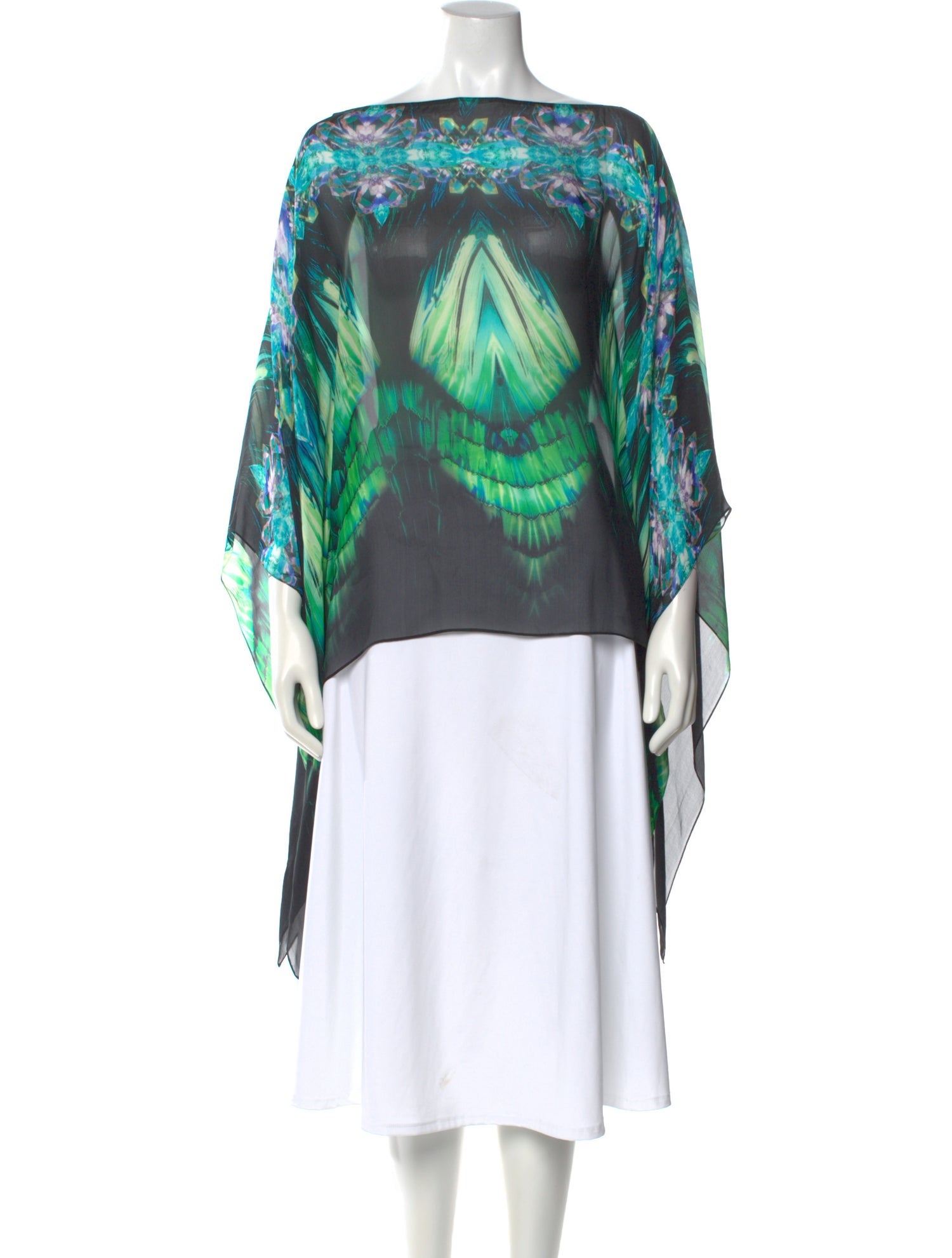 Roberto Cavalli Silk Floral Print Top