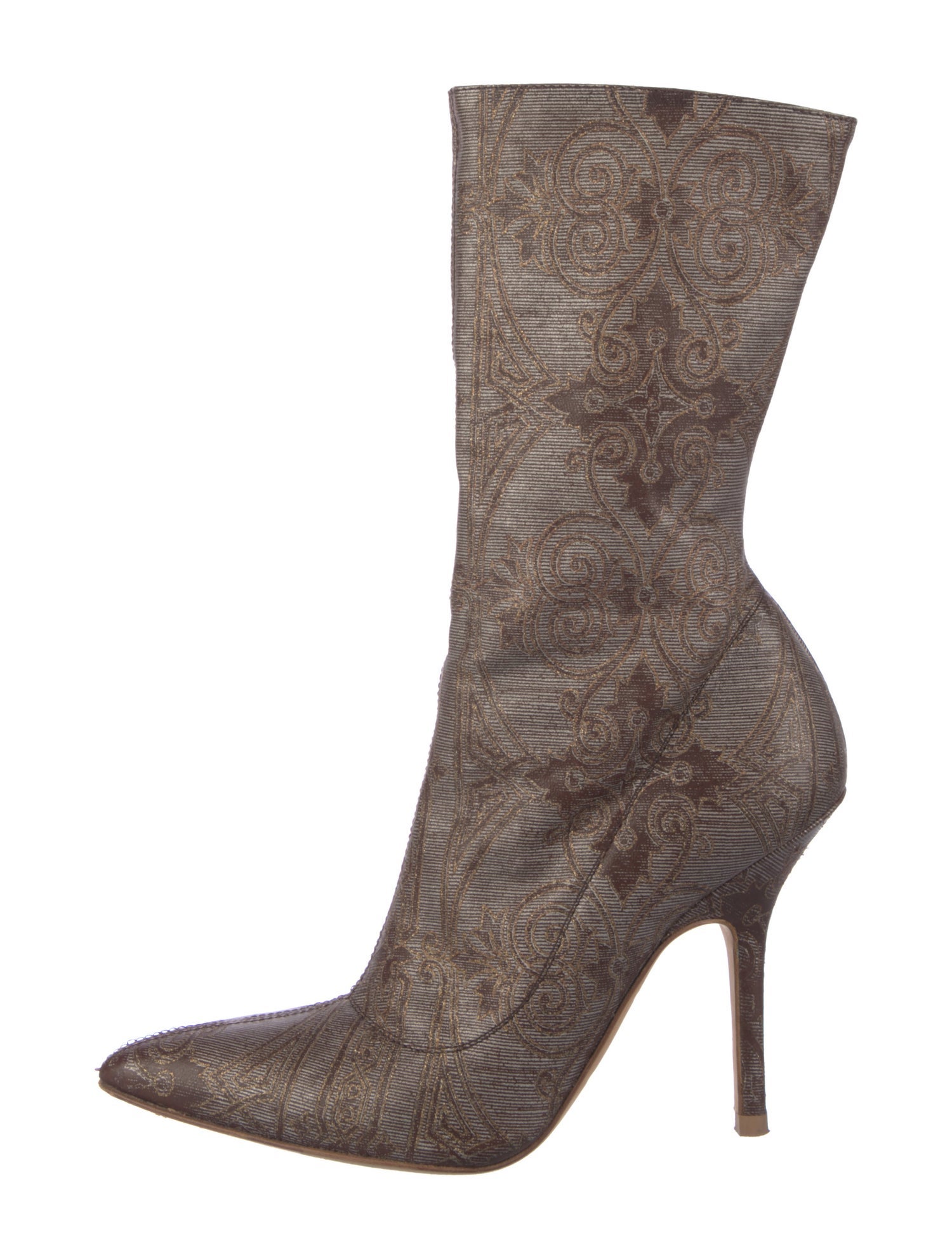 Roberto Cavalli Printed Sock Boots