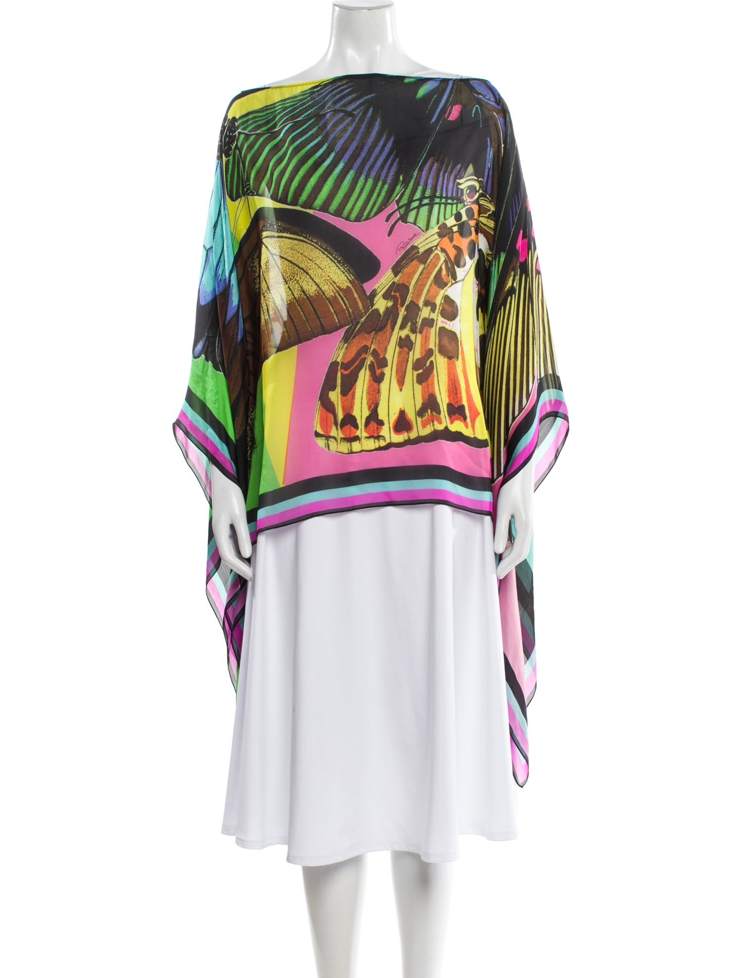 Roberto Cavalli Silk Printed Top