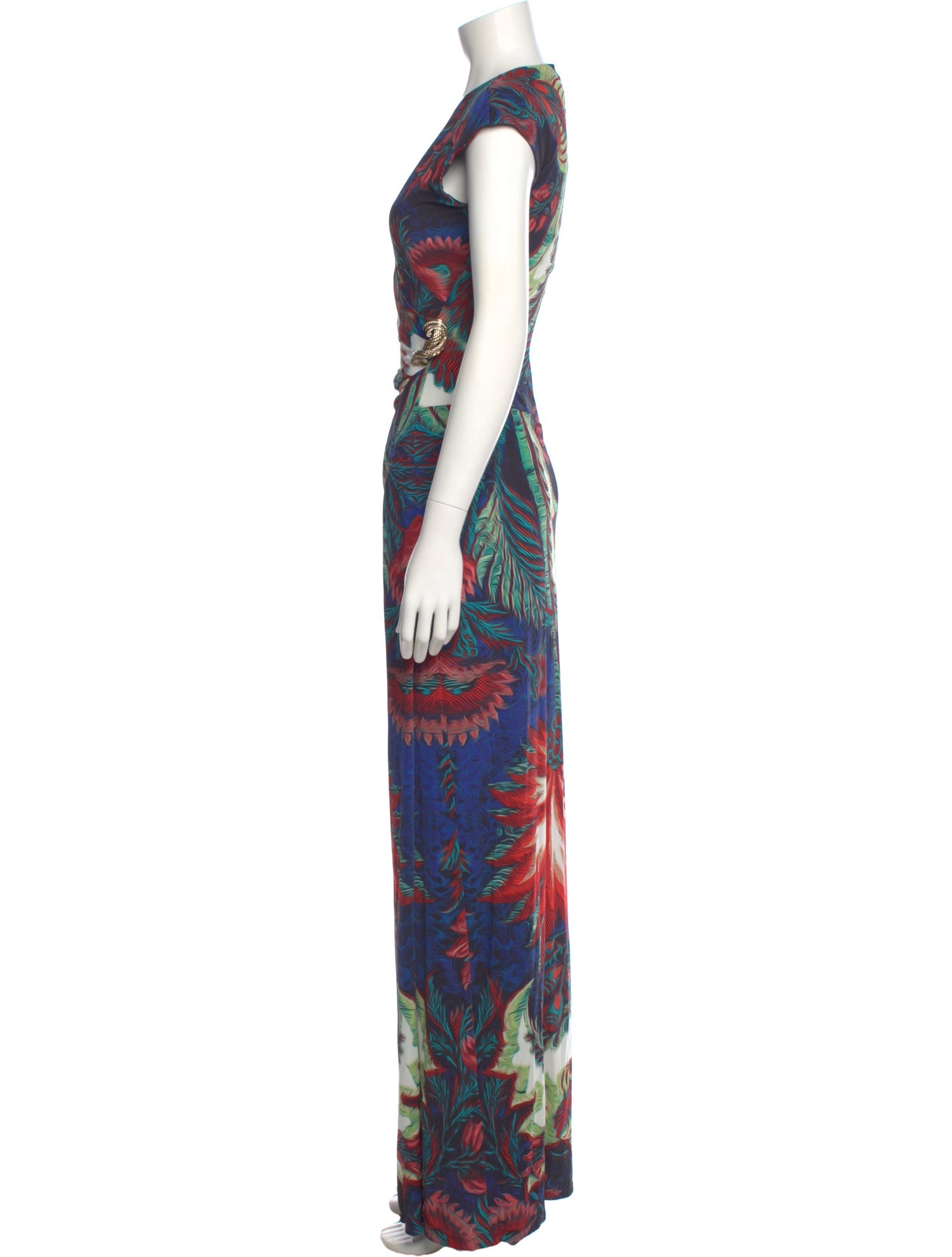 Roberto Cavalli Nylon Long Dress