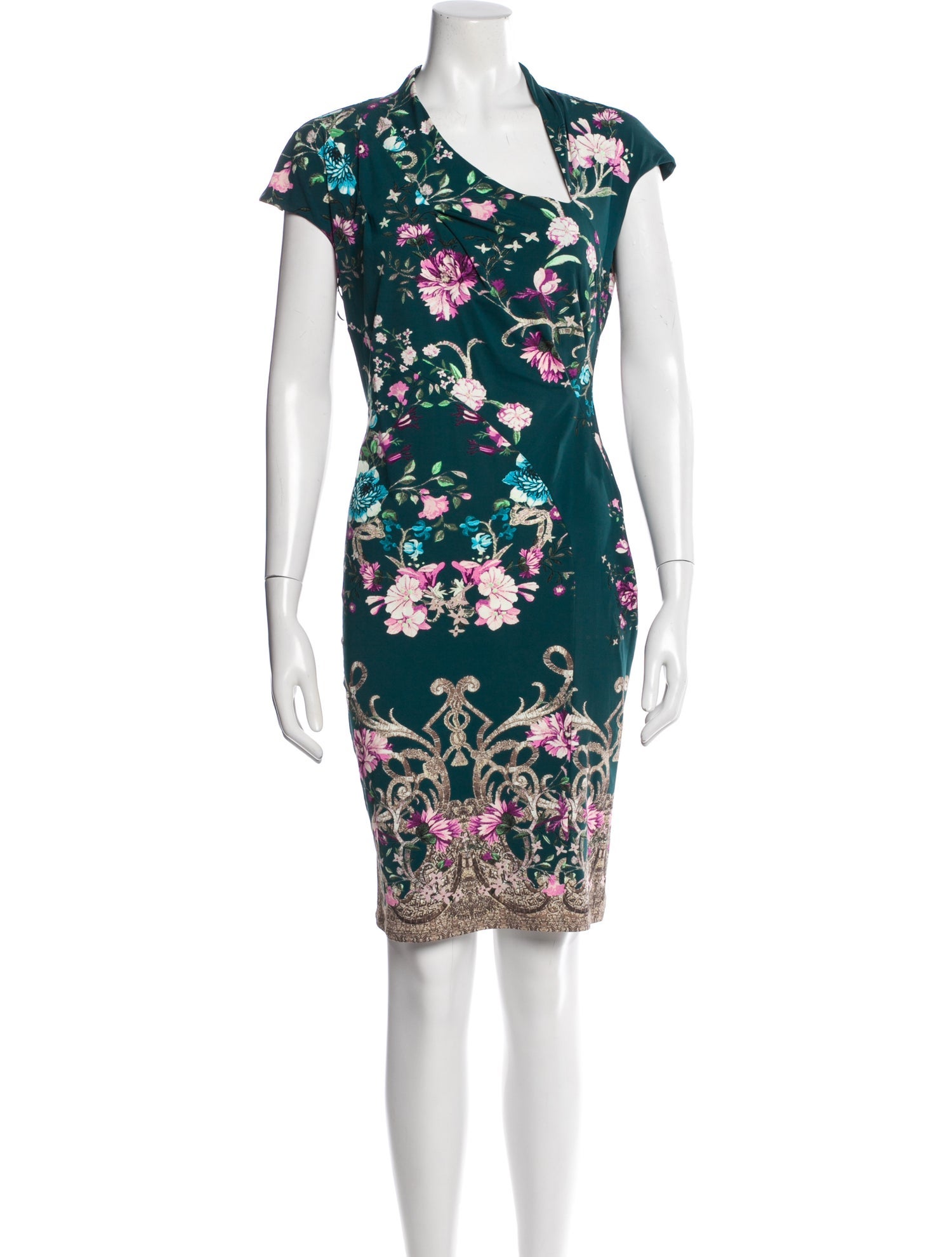 Roberto Cavalli Floral Print Mini Dress