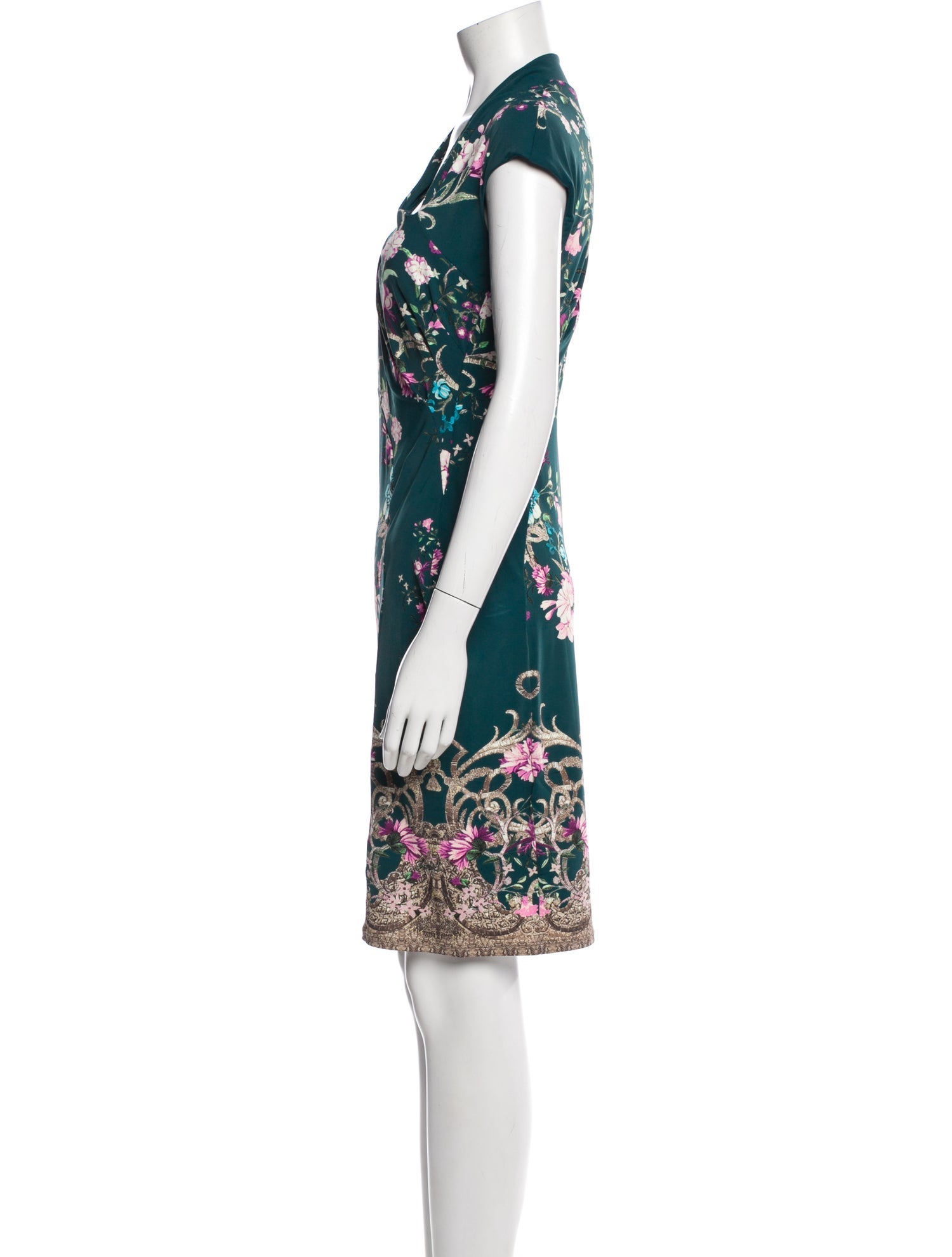Roberto Cavalli Floral Print Mini Dress