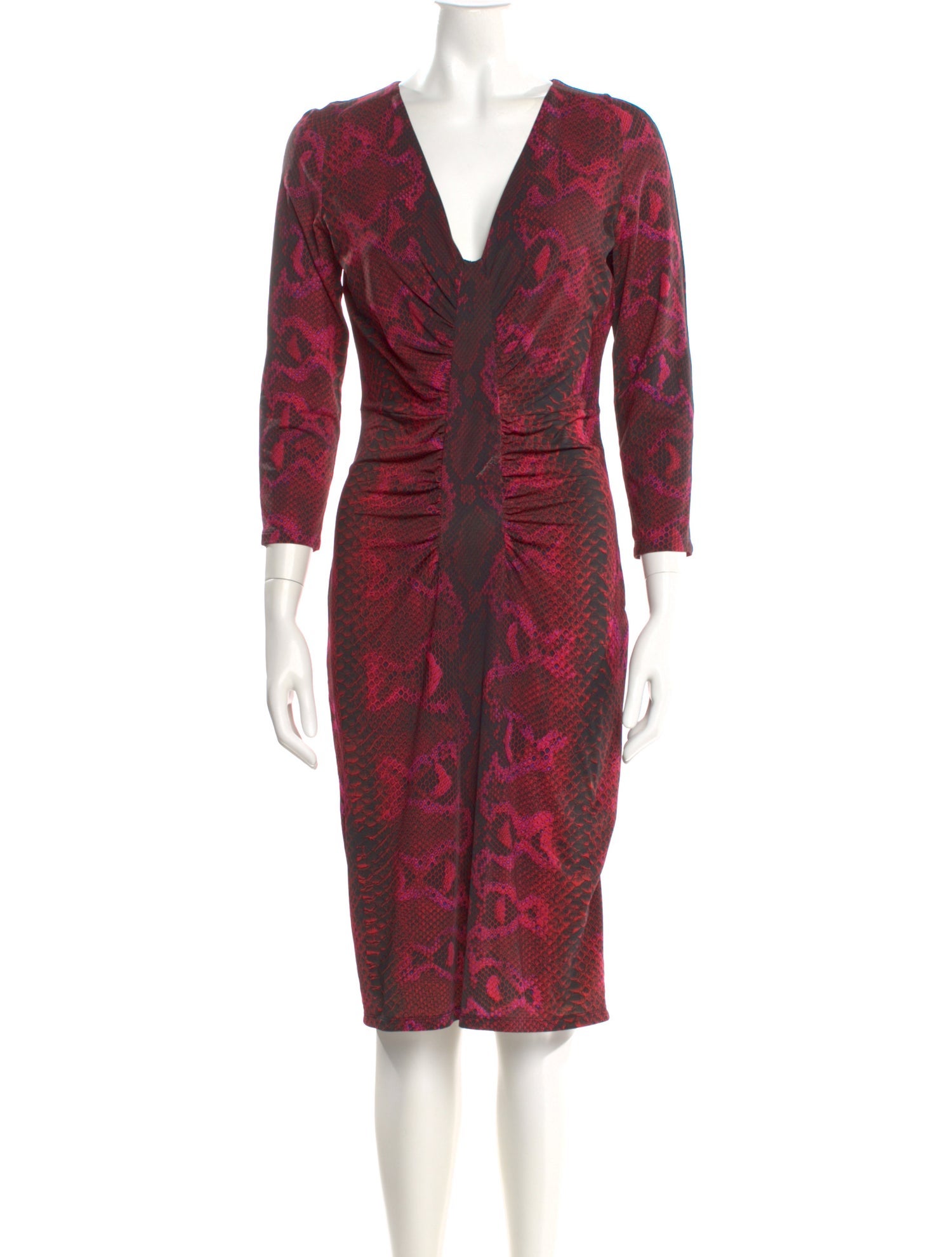 Roberto Cavalli Nylon Midi Length Dress