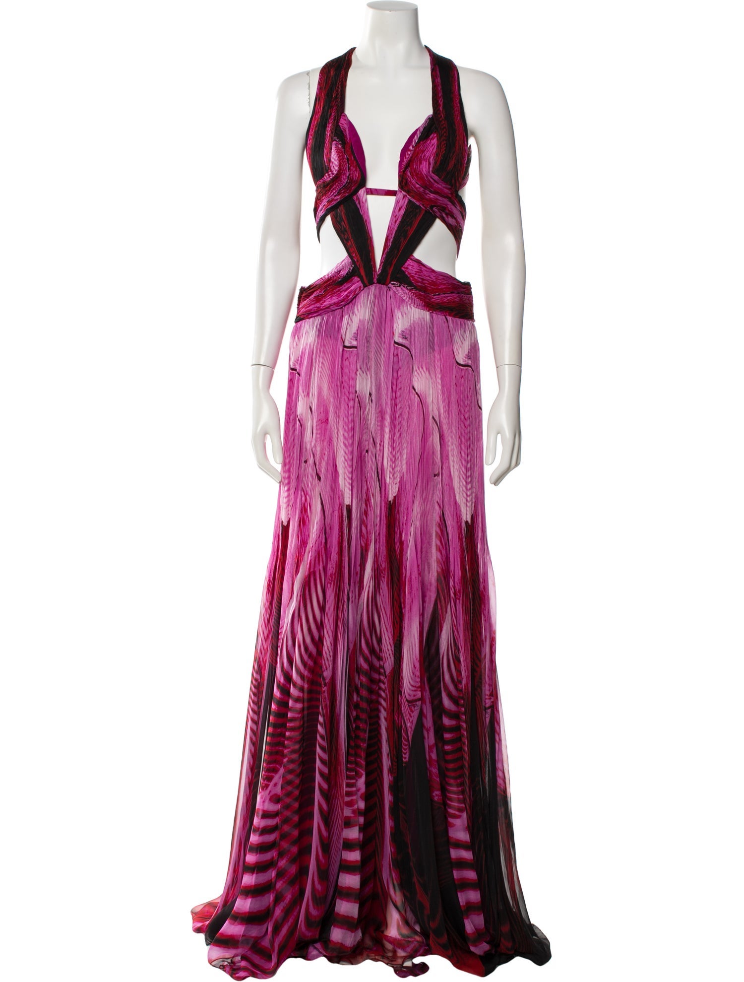 fitted lace wedding dress Roberto Cavalli Spring/Summer 2000 Purple Leopard Print Mini Dress – COUL  ARCHIVE main image 0