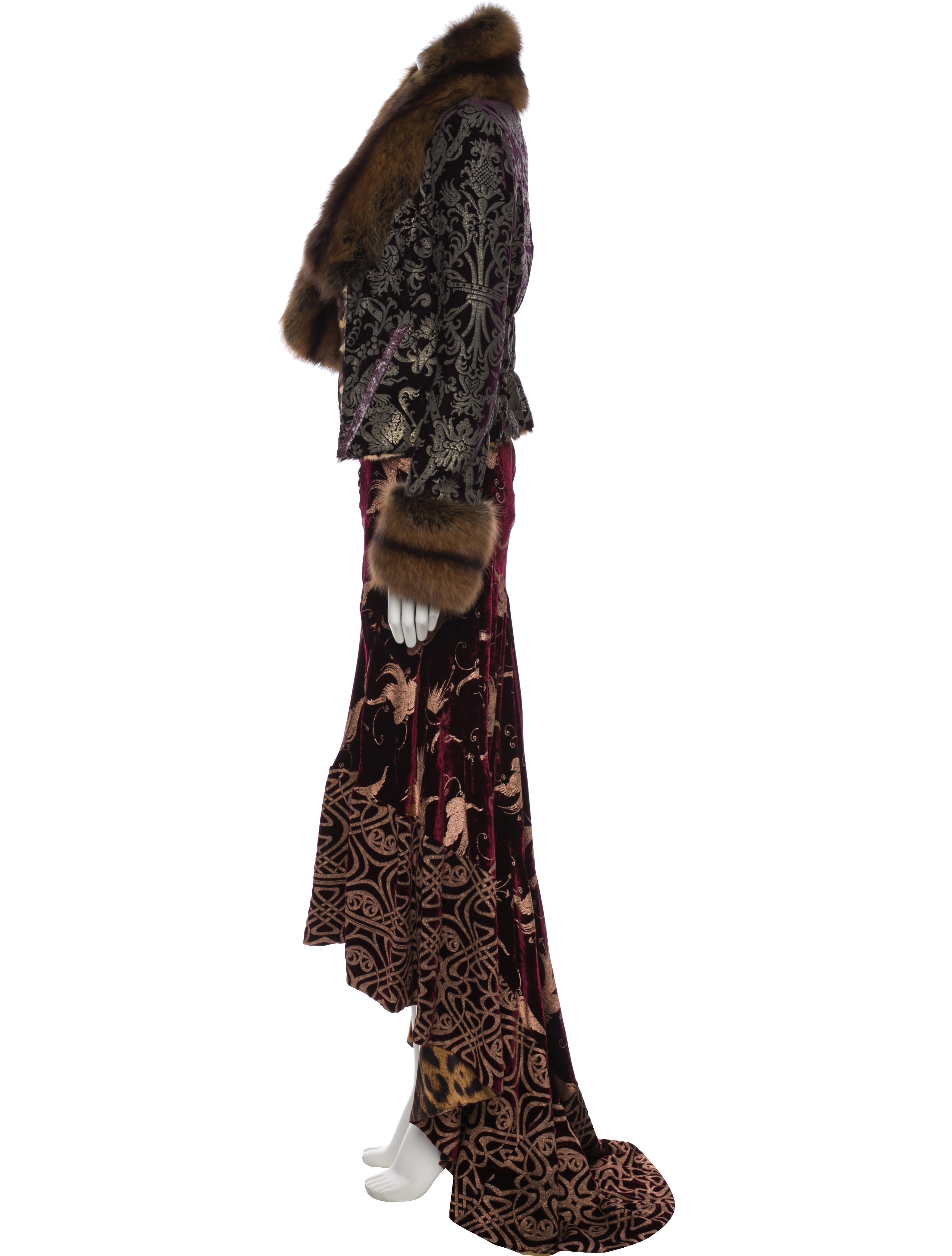 Roberto Cavalli Vintage 2006 Skirt Suit