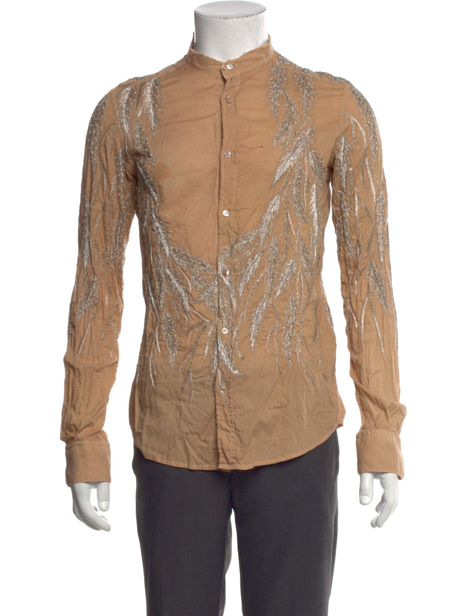 Roberto Cavalli Printed Long Sleeve Shirt