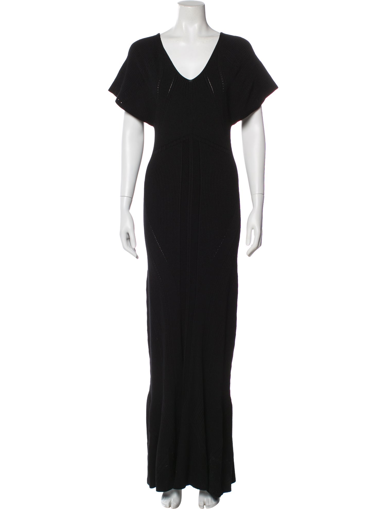 Roberto Cavalli V-Neck Long Dress