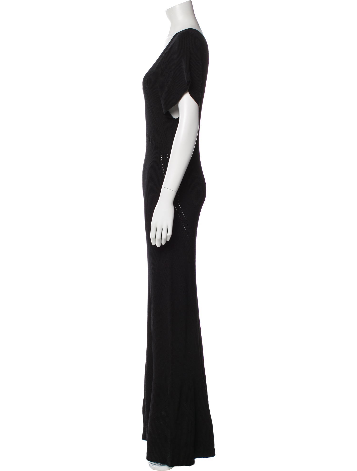 Roberto Cavalli V-Neck Long Dress