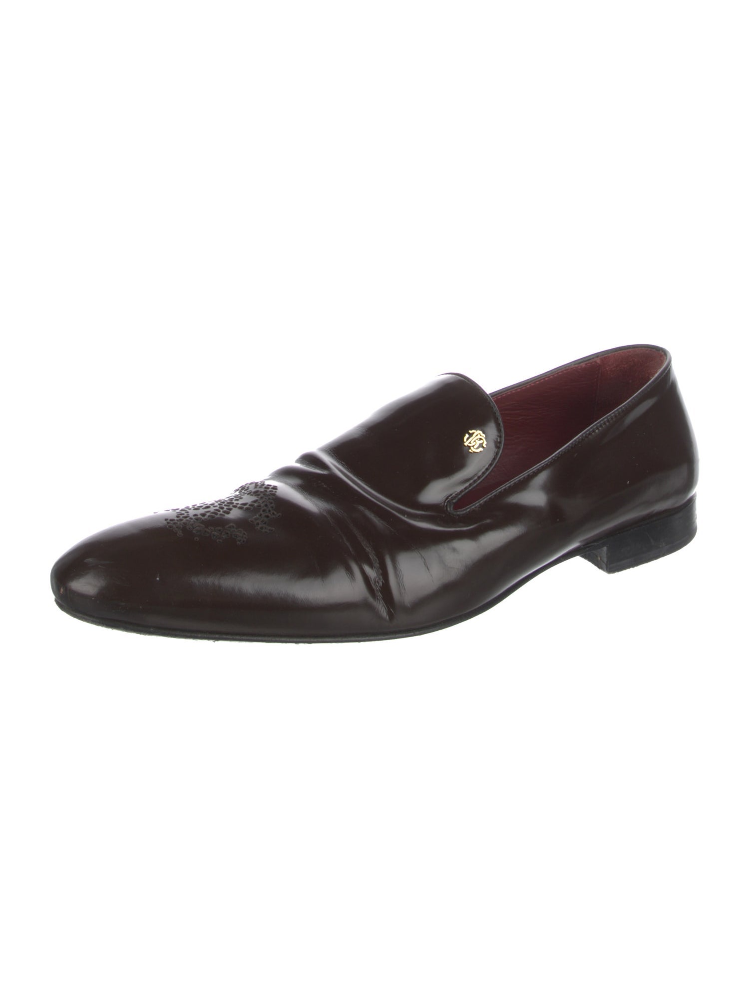 Roberto Cavalli Patent Leather Dress Loafers