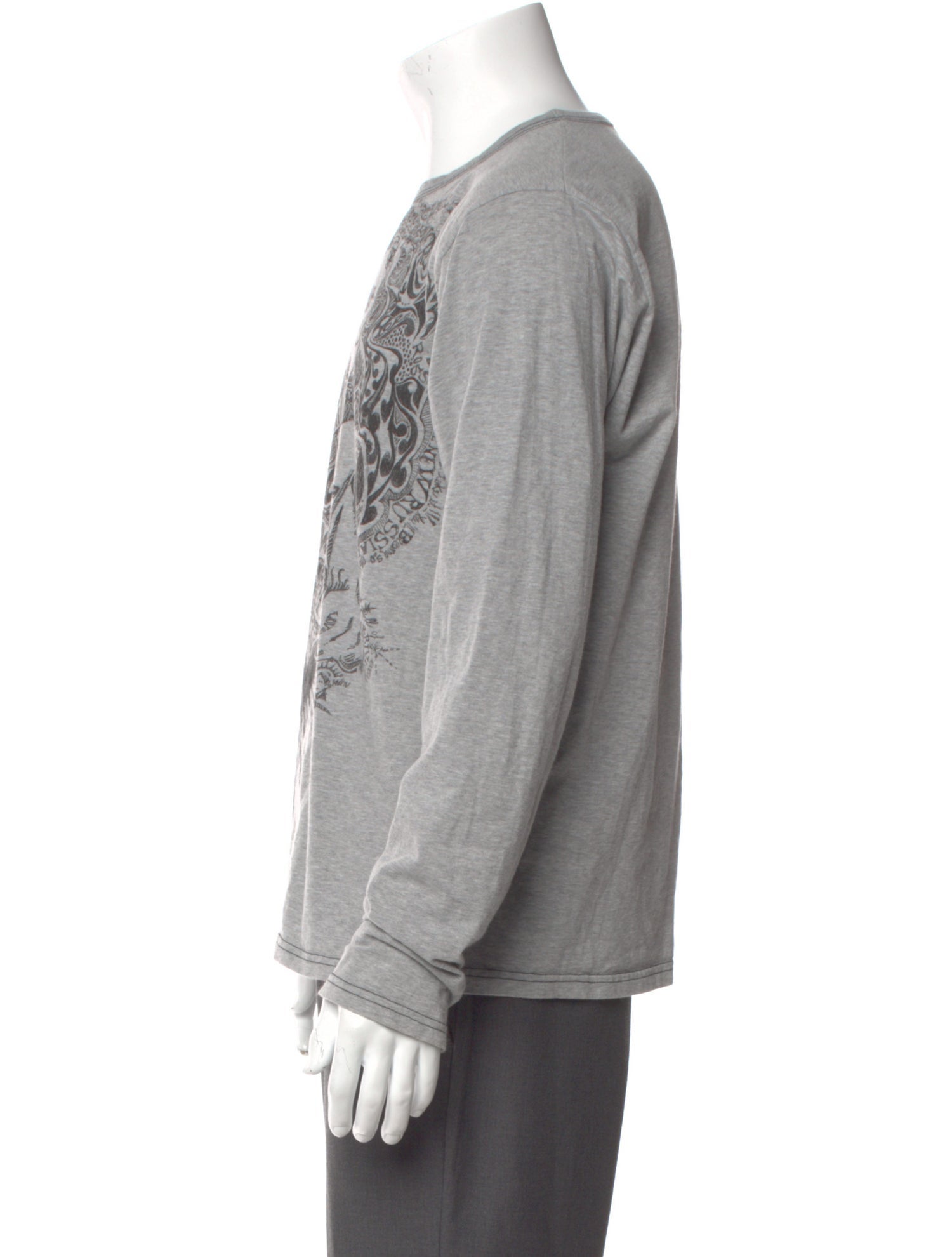 Roberto Cavalli Graphic Print Long Sleeve Shirt