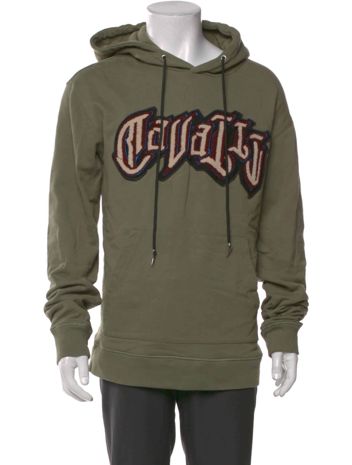 Roberto Cavalli Graphic Print Crew Neck Hoodie