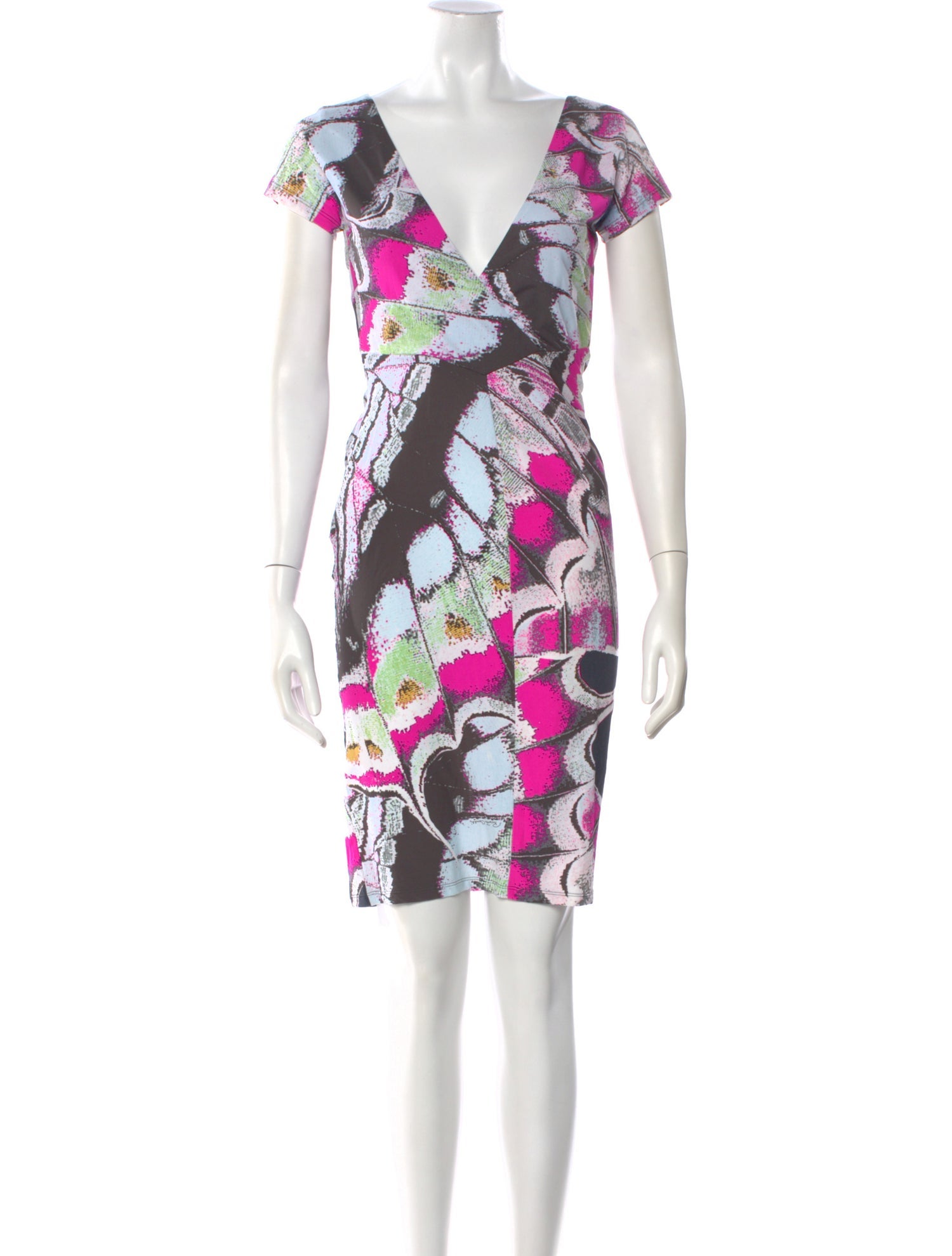 Roberto Cavalli Nylon Knee-Length Dress