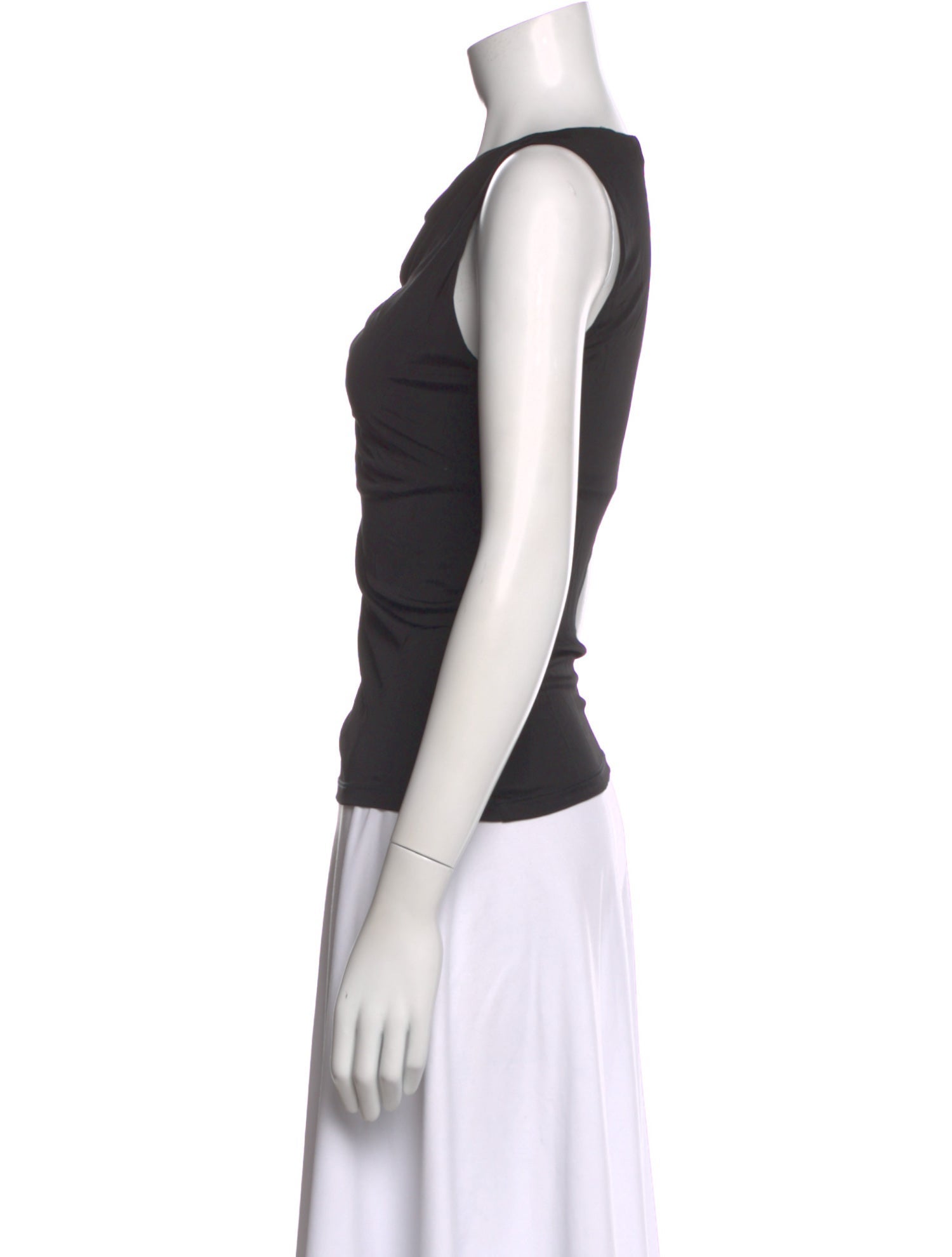 Roberto Cavalli Asymmetrical Sleeveless Top