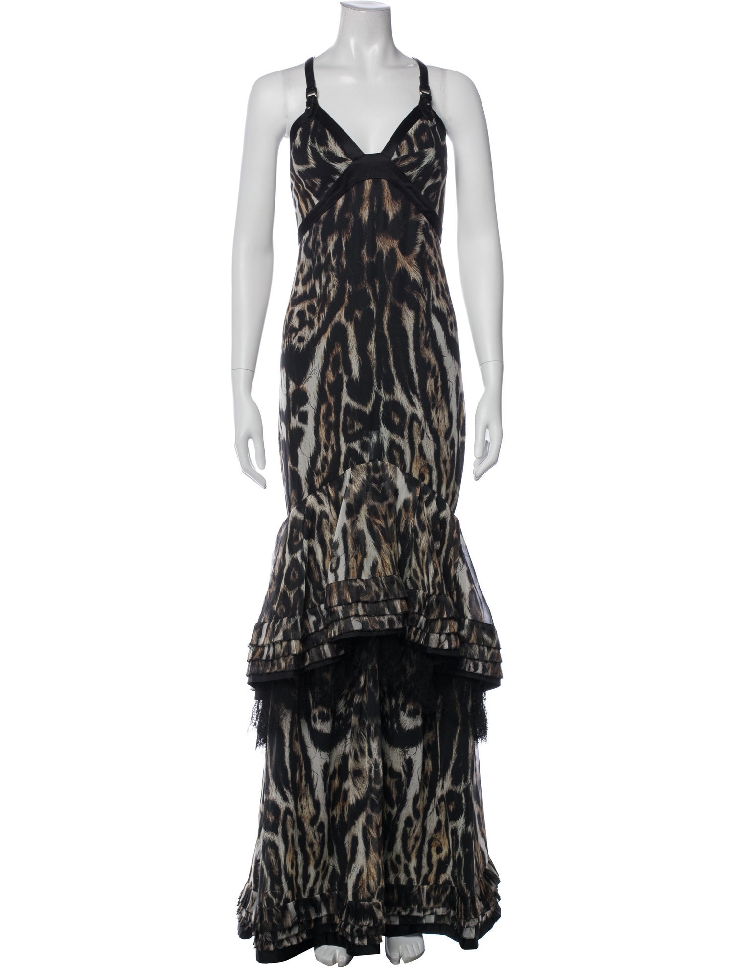 Roberto Cavalli Silk Long Dress