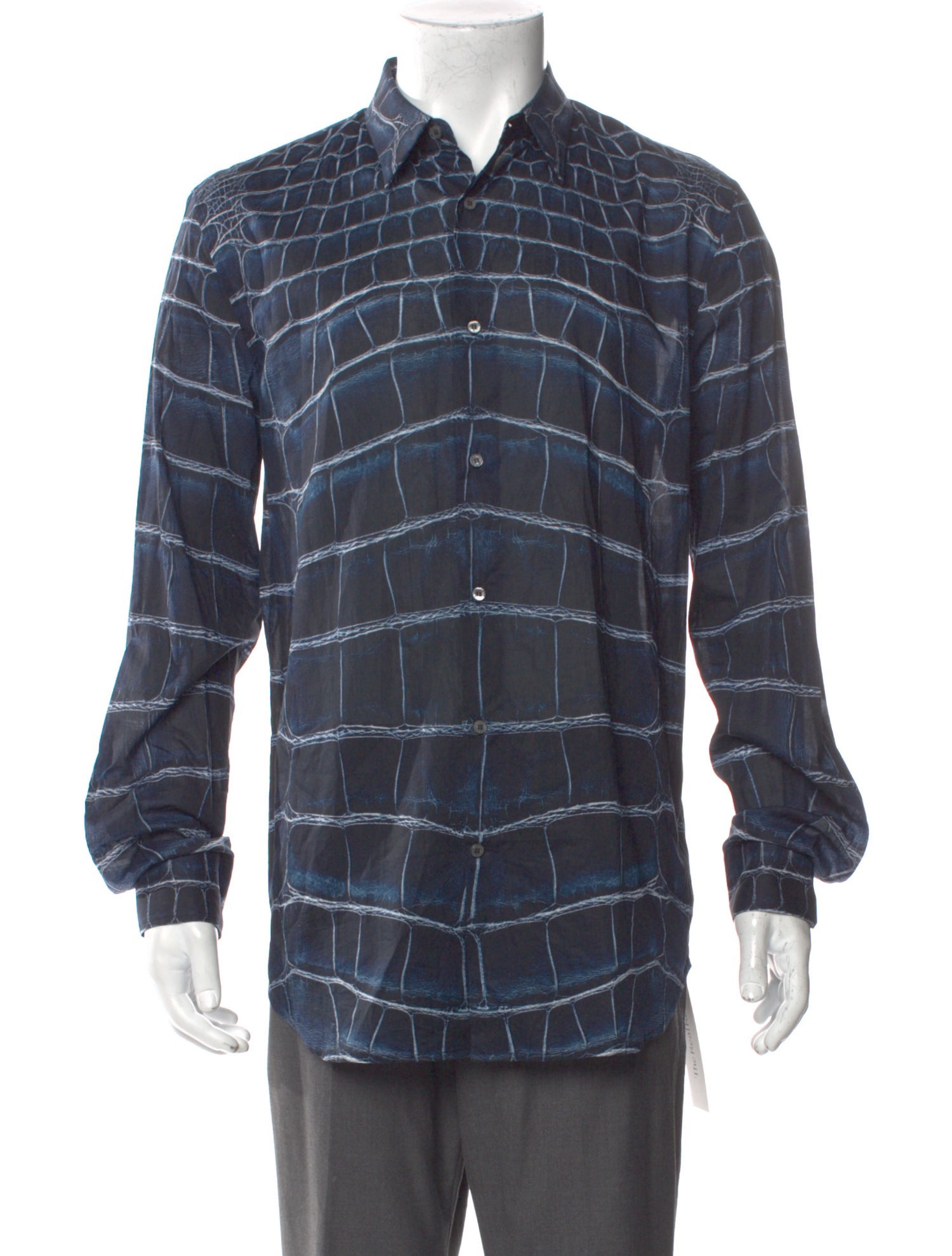 Roberto Cavalli Plaid Print Long Sleeve Shirt