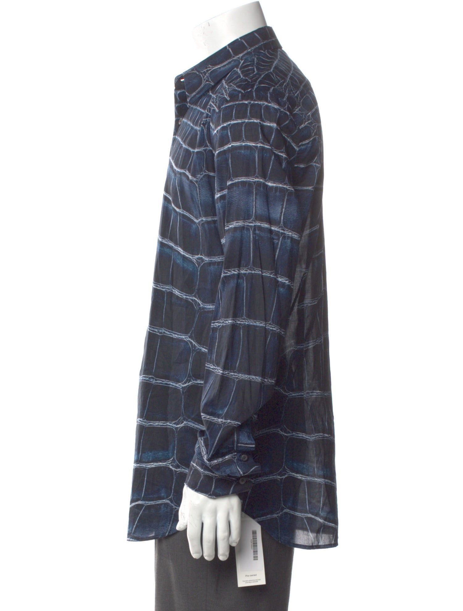Roberto Cavalli Plaid Print Long Sleeve Shirt