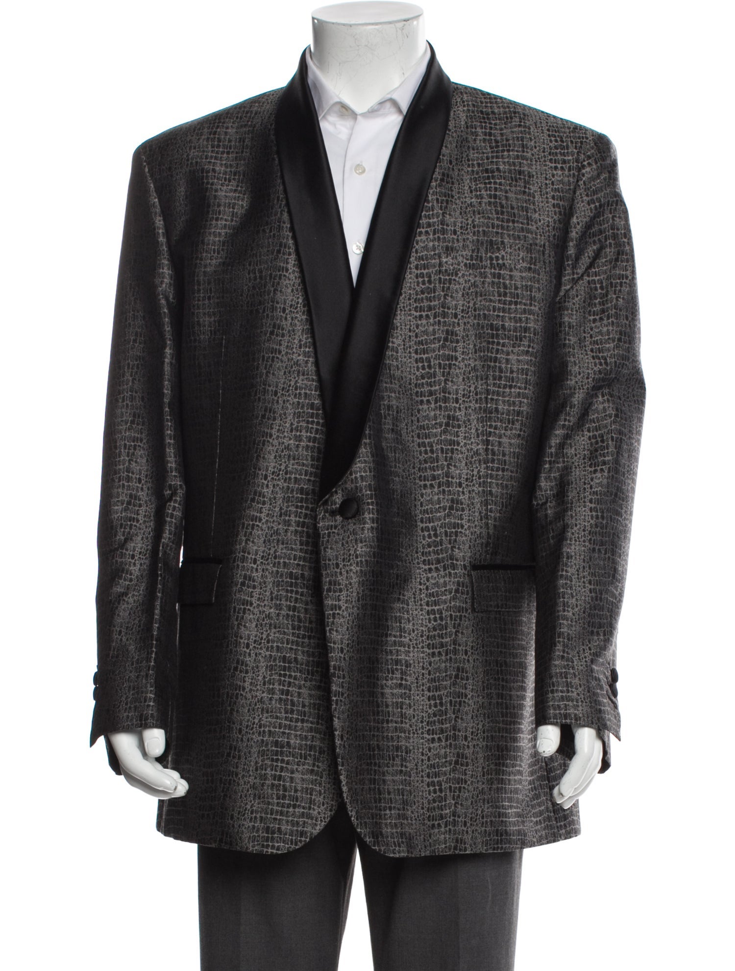 Roberto Cavalli Silk Animal Print Overcoat