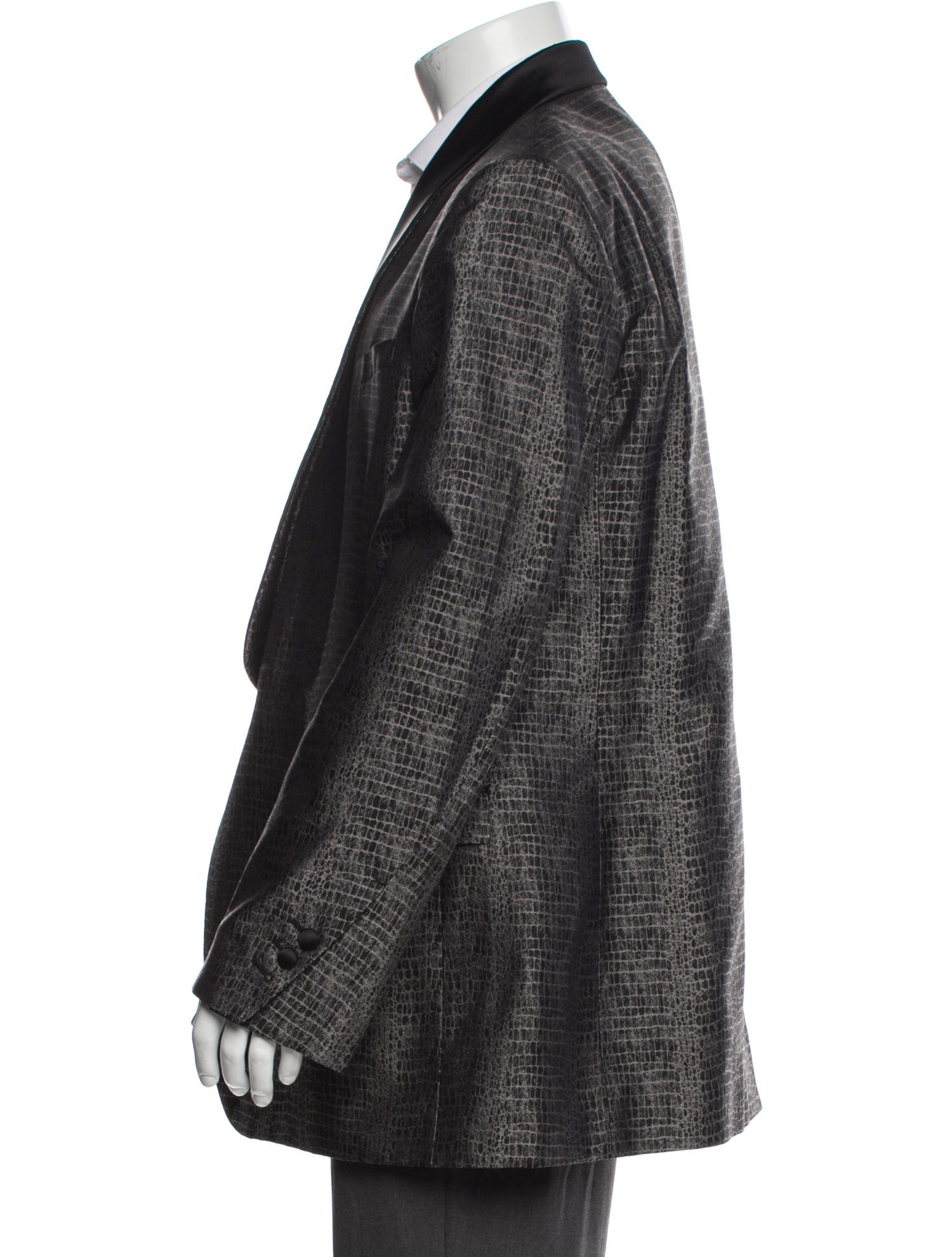 Roberto Cavalli Silk Animal Print Overcoat