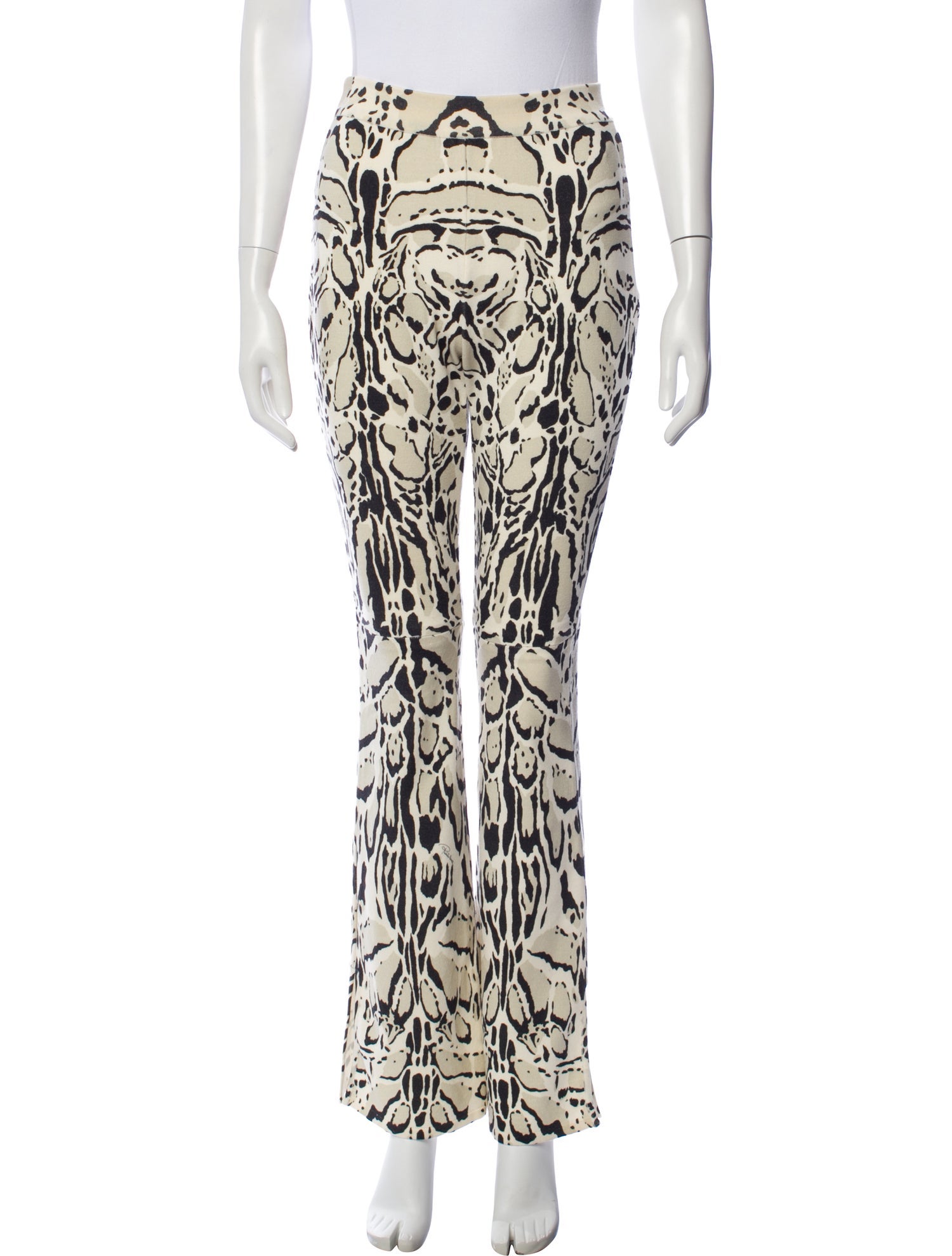 Roberto Cavalli Wool Wide Leg Pants