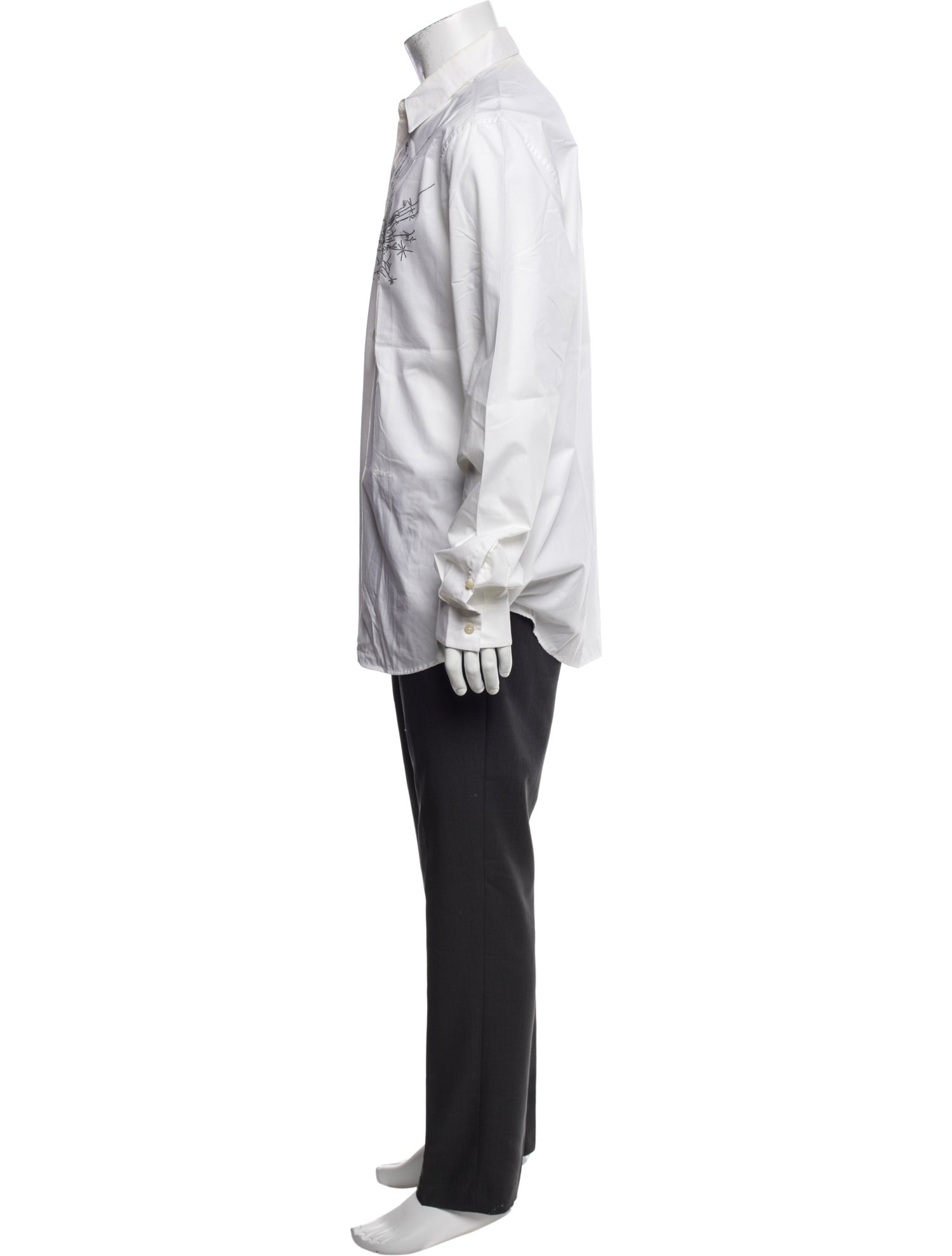 Roberto Cavalli Long Sleeve Tuxedo Shirt