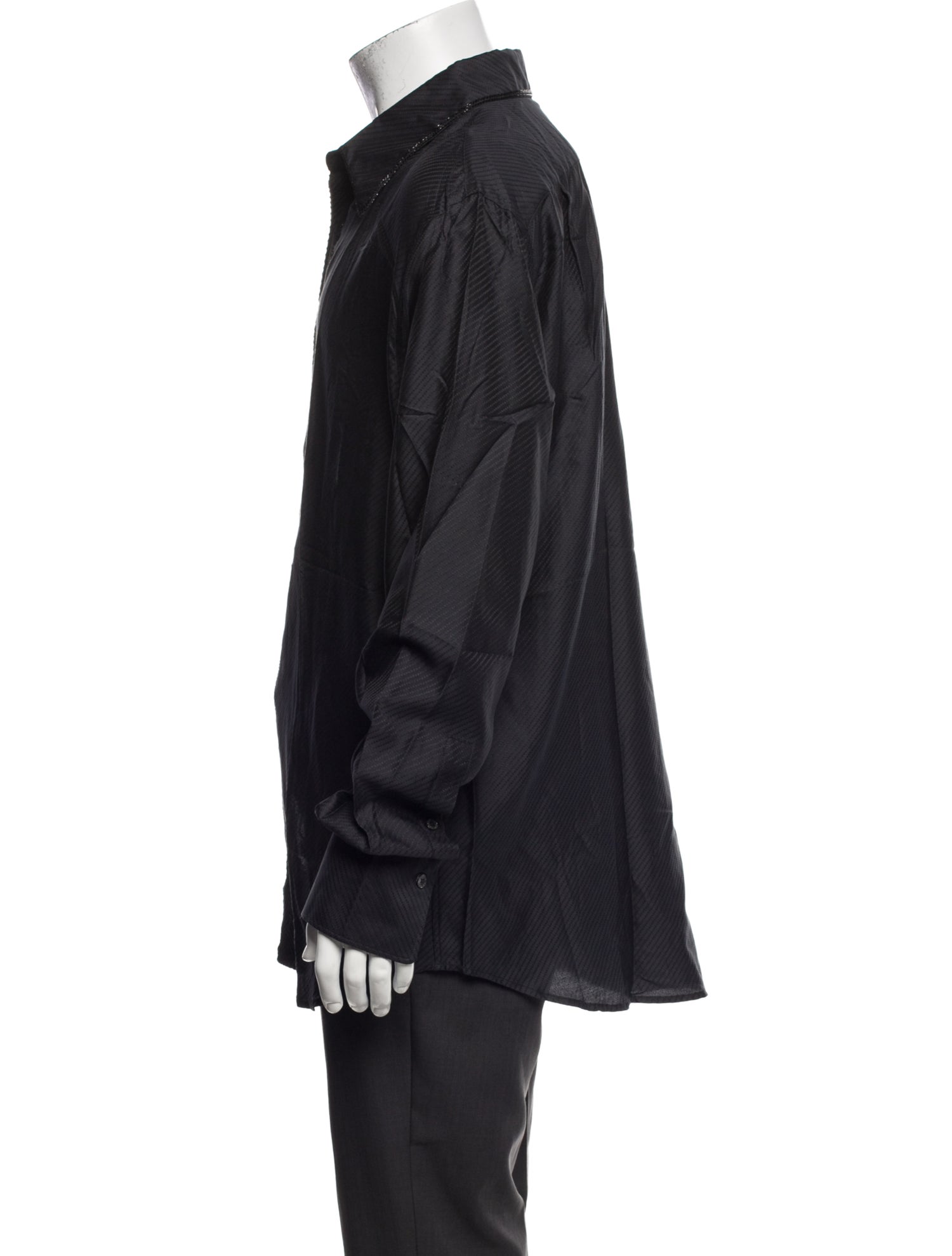 Roberto Cavalli Long Sleeve Tuxedo Shirt