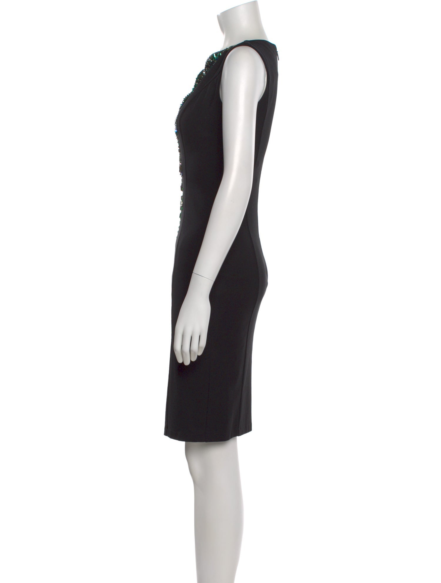 Roberto Cavalli V-Neck Knee-Length Dress