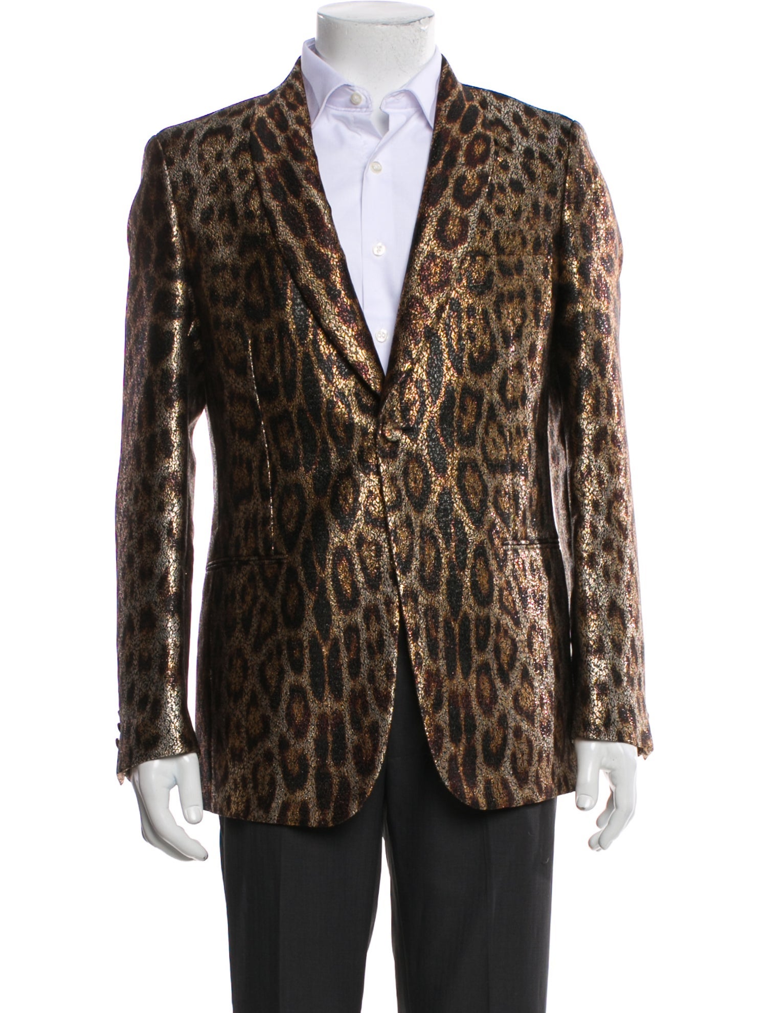 Roberto Cavalli Animal Print Blazer