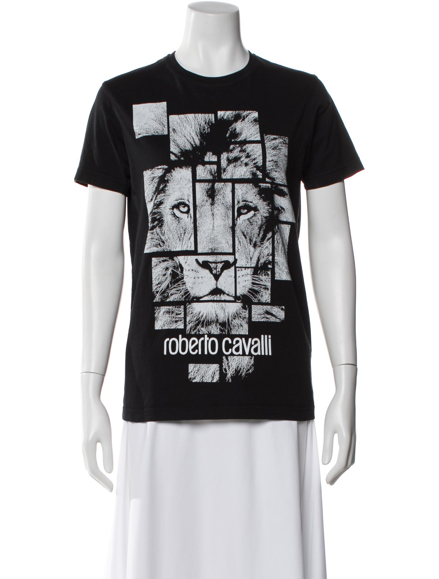 Roberto Cavalli Graphic Print Crew Neck T-Shirt
