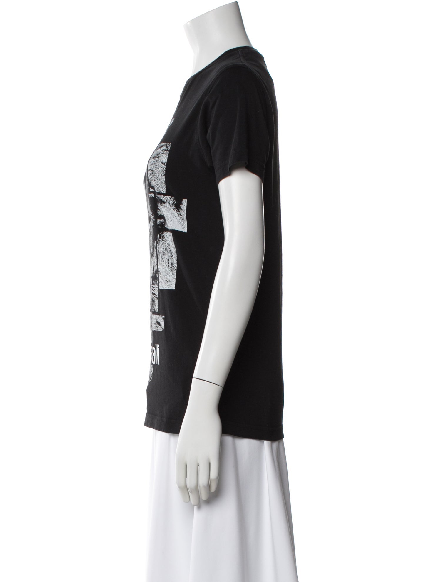 Roberto Cavalli Graphic Print Crew Neck T-Shirt