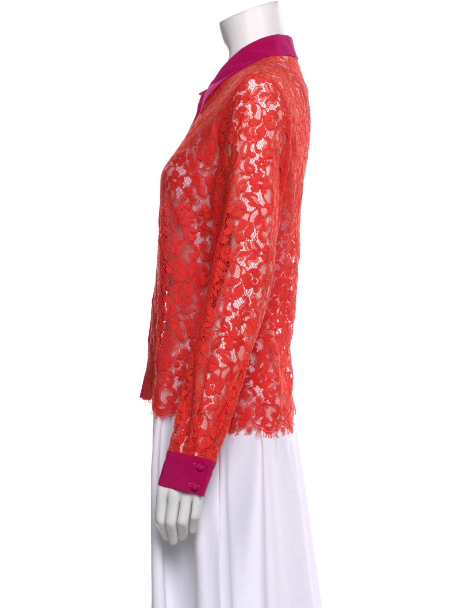 Roberto Cavalli Lace Lace Pattern Blouse