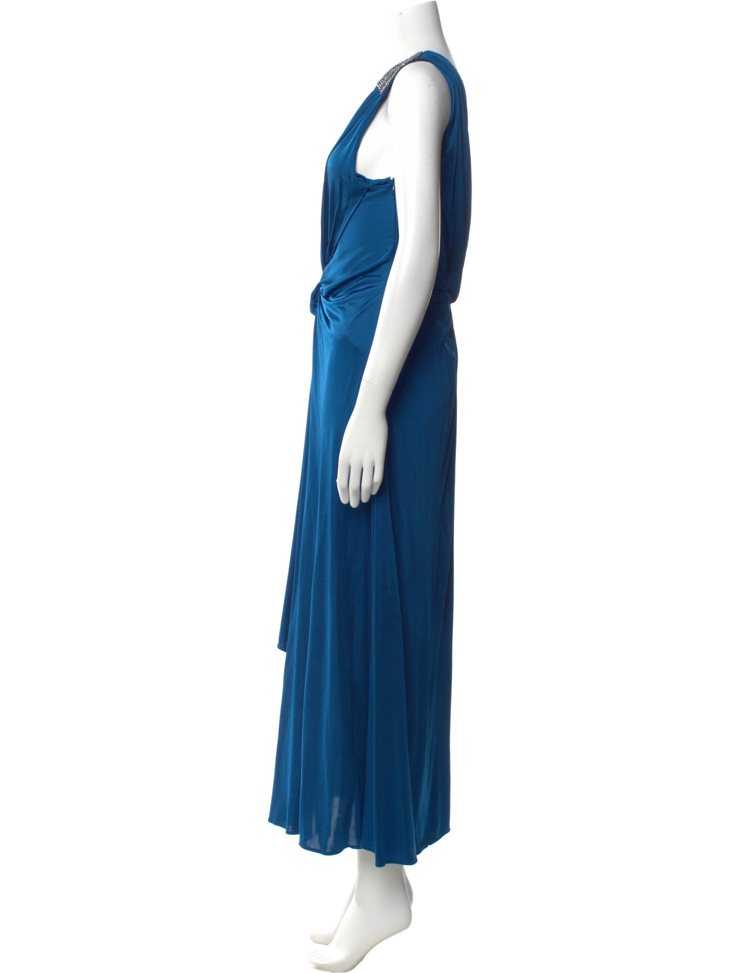 Roberto Cavalli V-Neck Long Dress